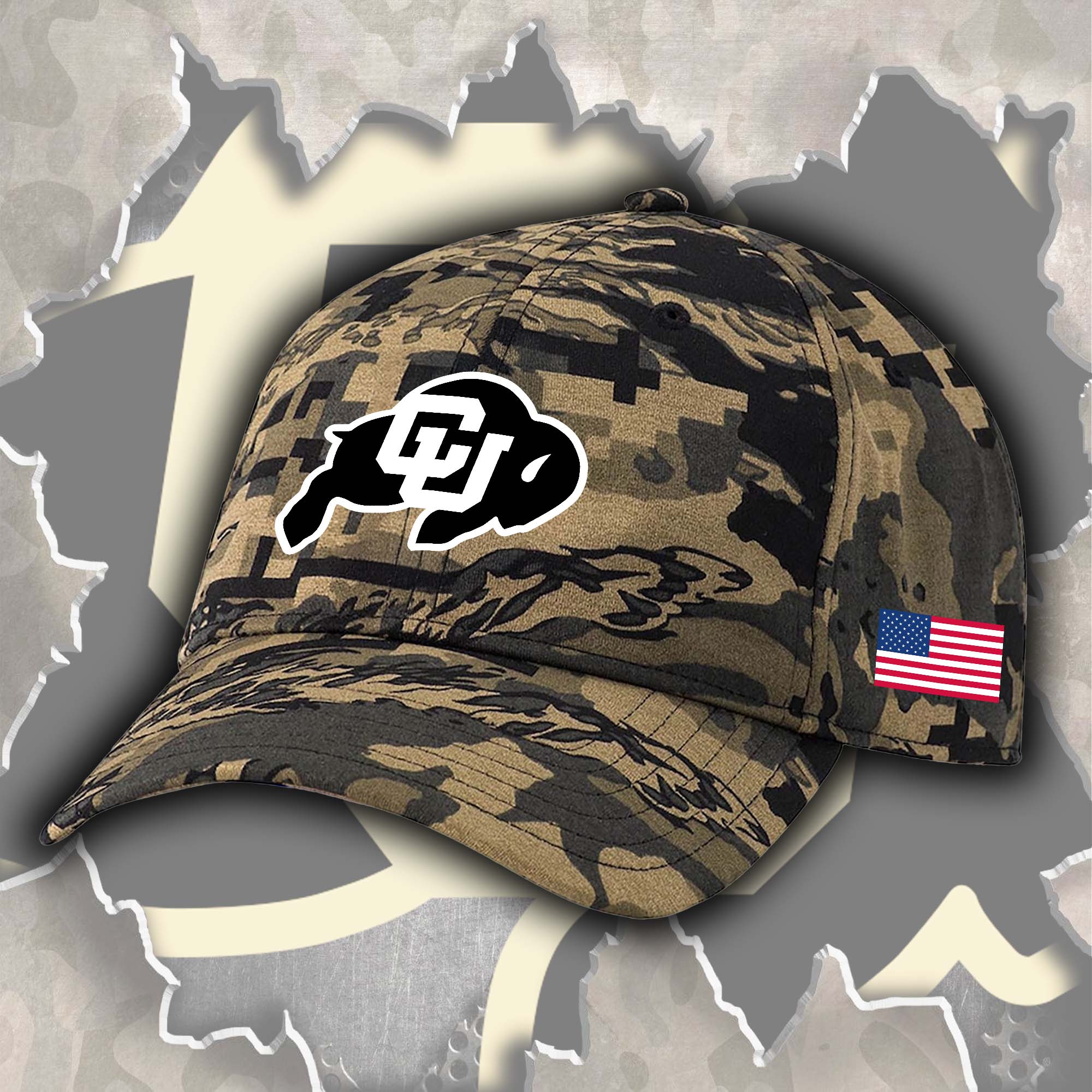 Colorado Buffaloes Embroidered and Printed Cap PT72336