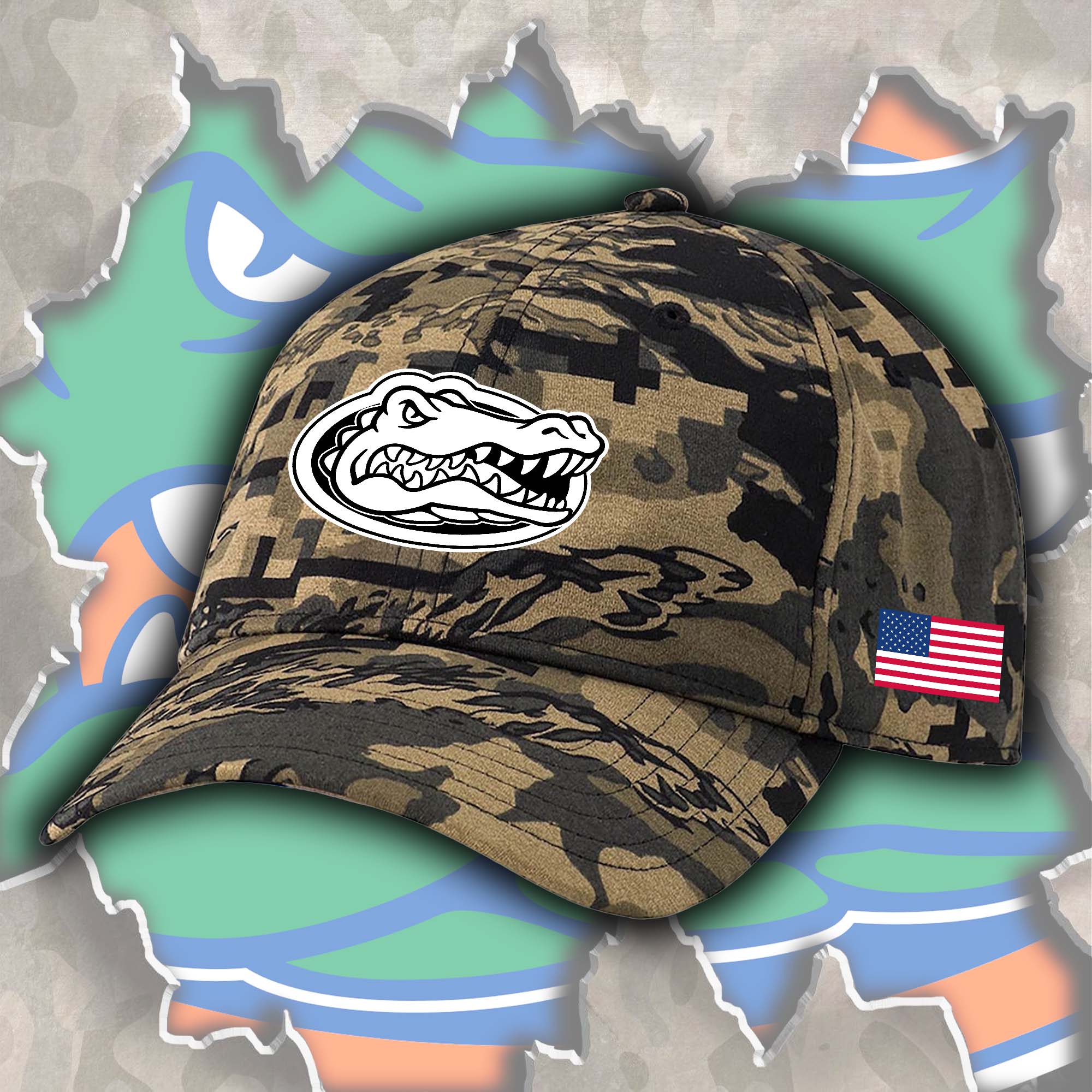 Florida Gators Embroidered and Printed Cap PT72339