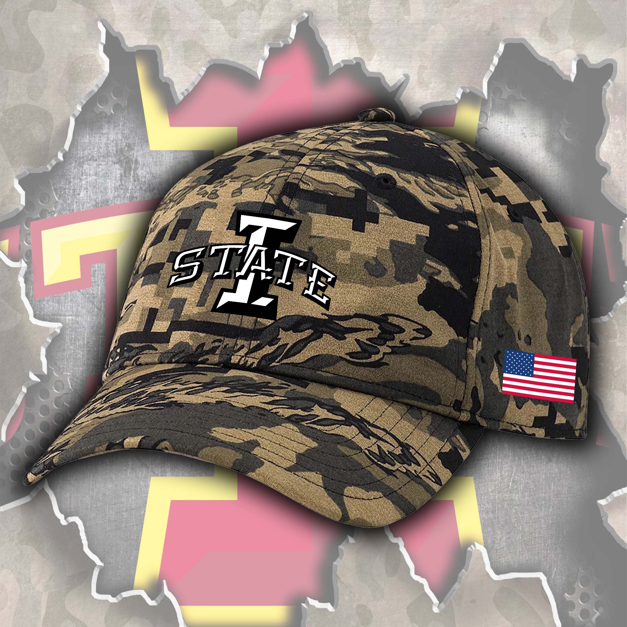 Iowa State Cyclones Embroidered and Printed Cap PT72347
