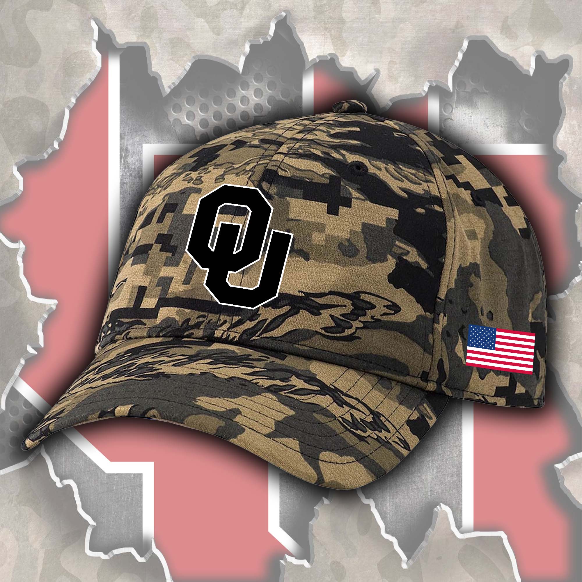 Oklahoma Sooners Embroidered and Printed Cap PT72369