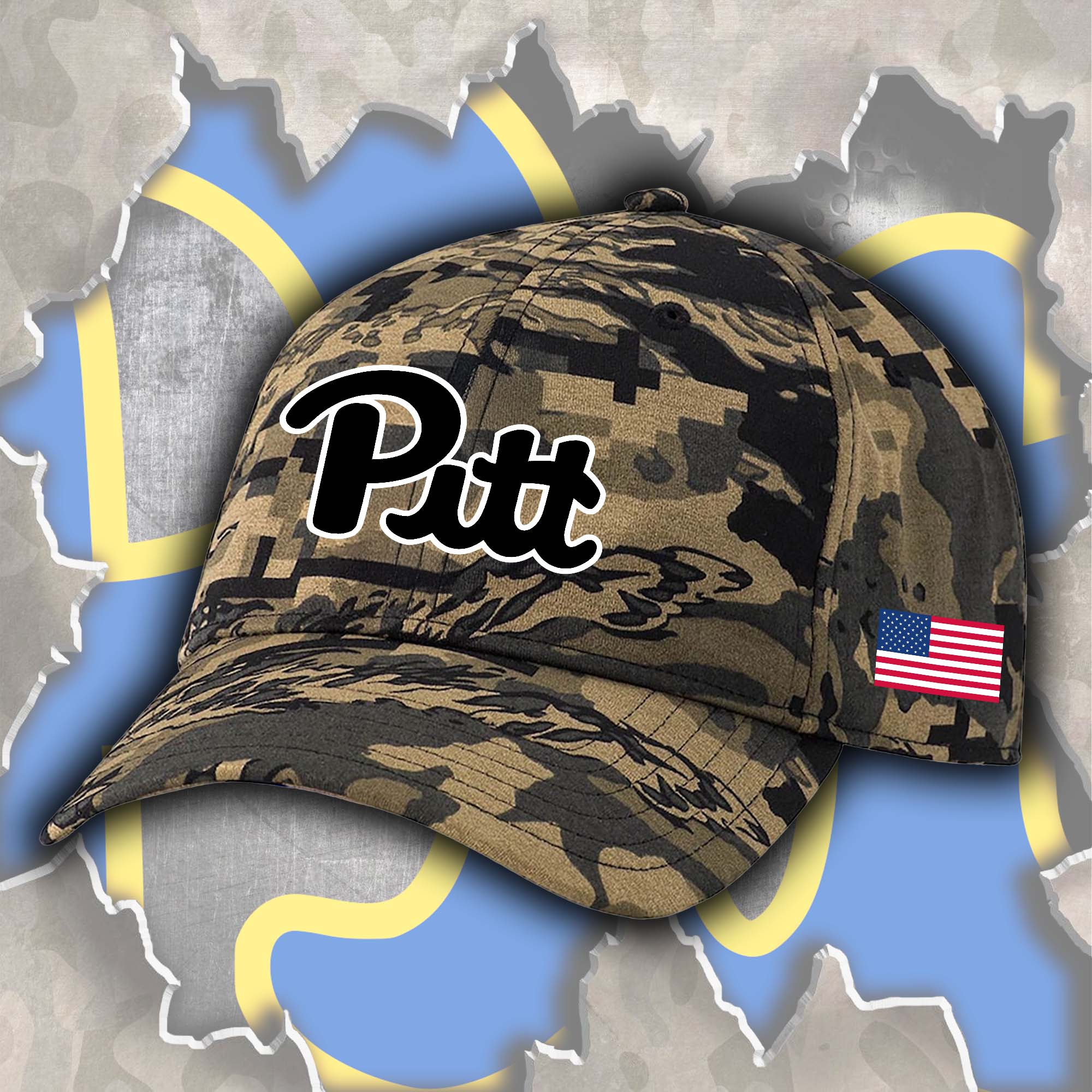 Pittsburgh Panthers Embroidered and Printed Cap PT72374
