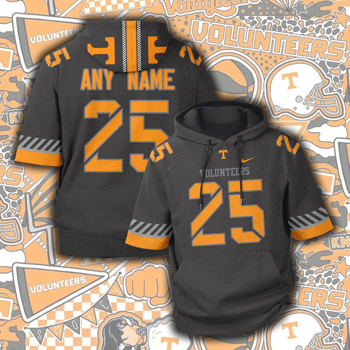 Tennessee Volunteers Short Sleeve Hoodie PT72324