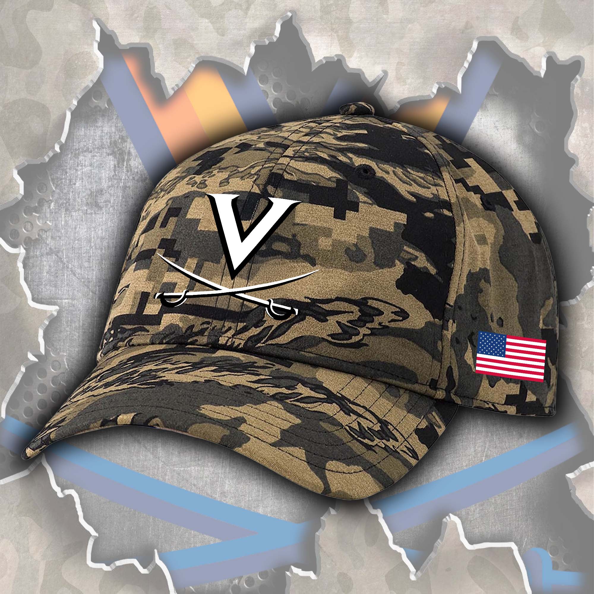 Virginia Cavaliers Embroidered and Printed Cap PT72390