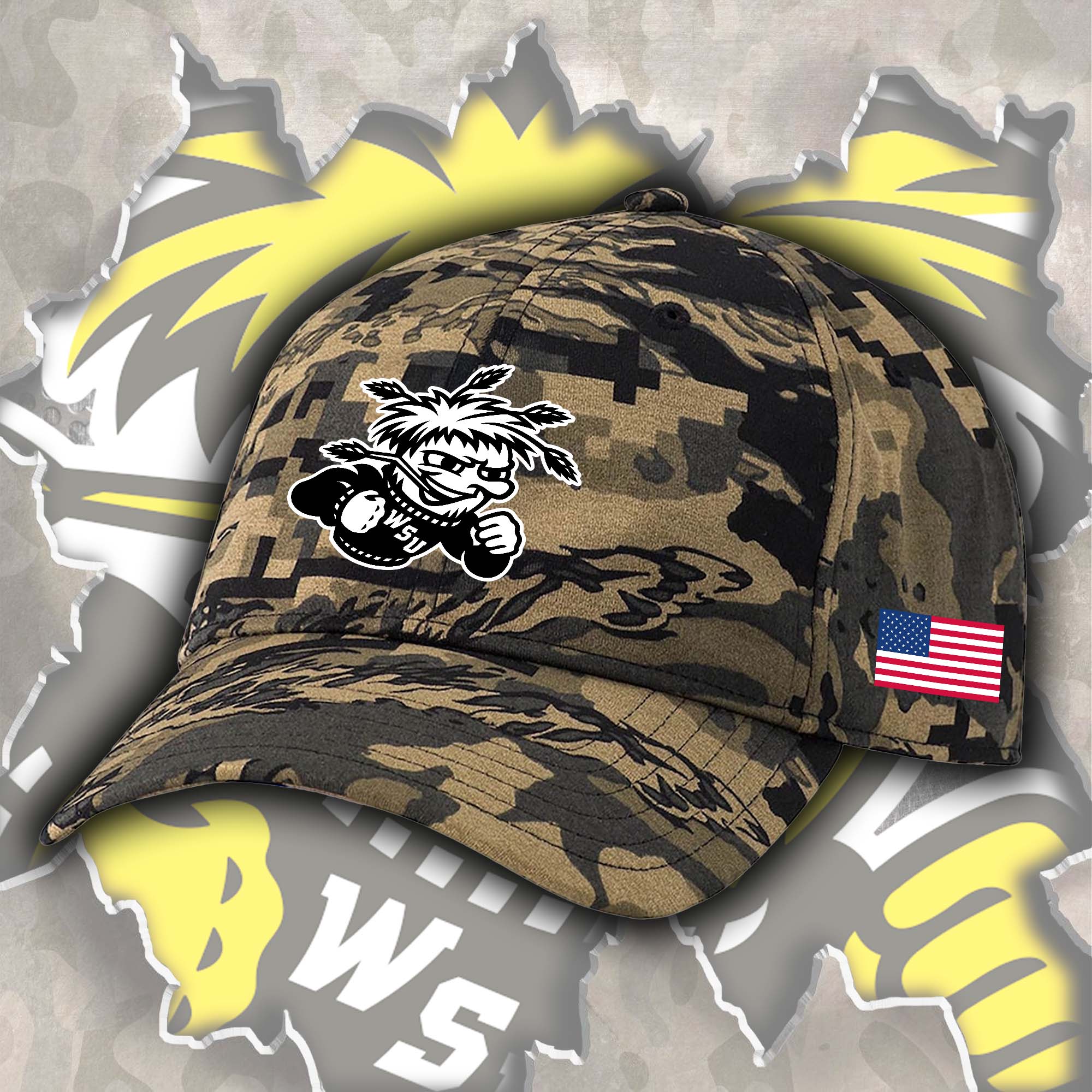 Wichita State Shockers Embroidered and Printed Cap PT72394