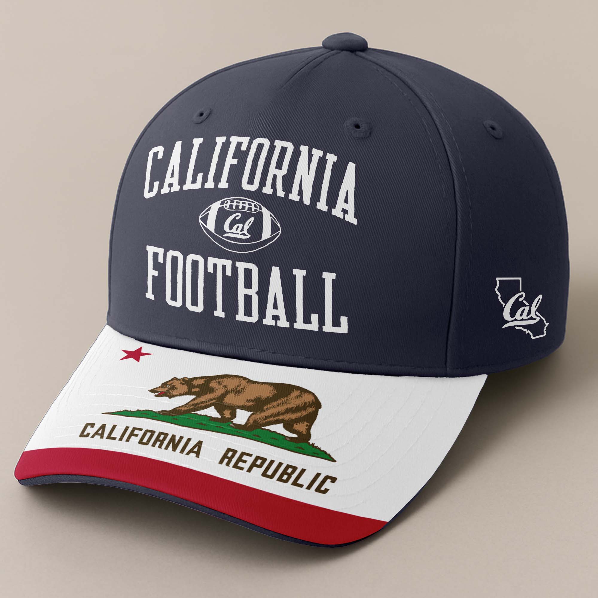 Cal Bears Embroidered and Printed Cap PT72396