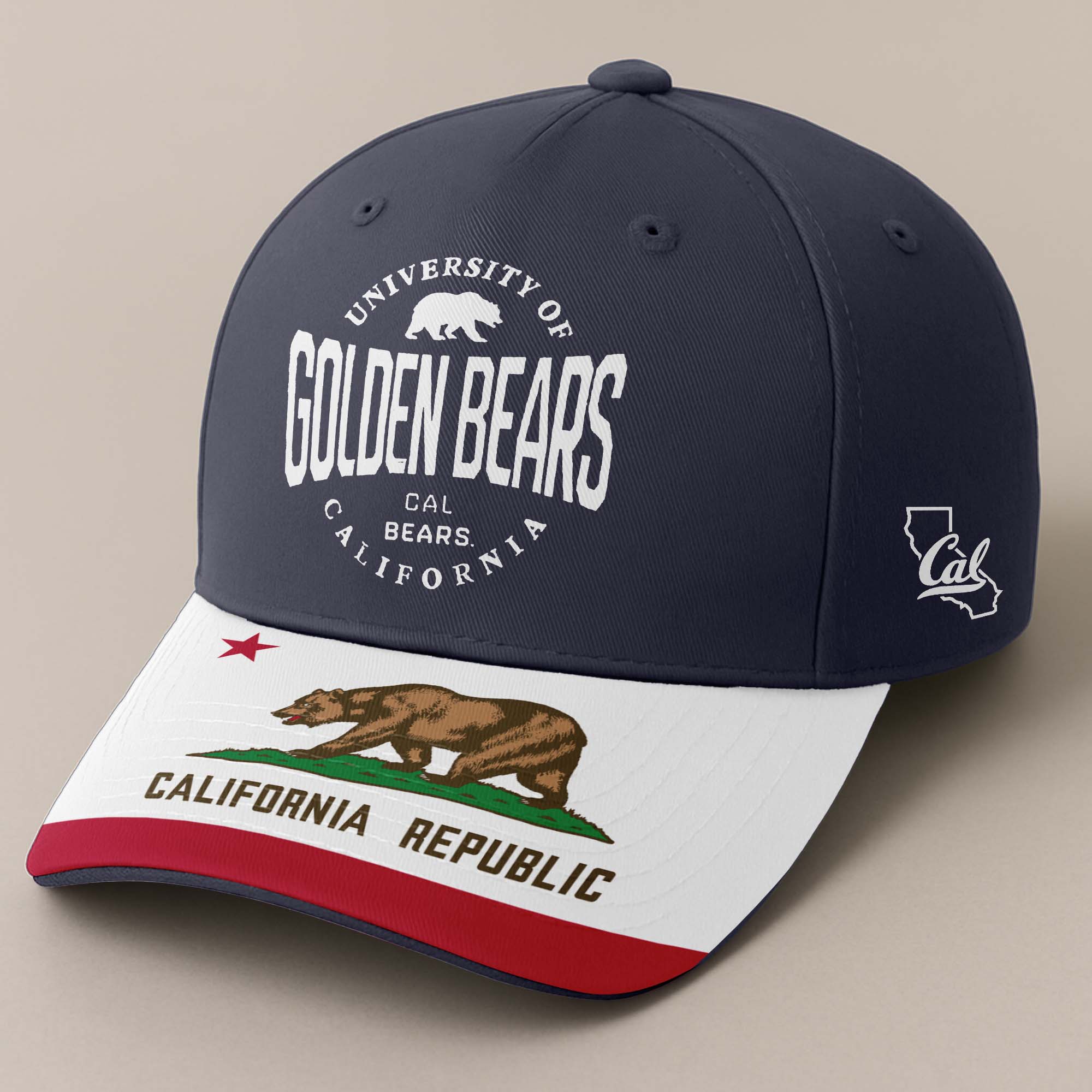 Cal Bears Embroidered and Printed Cap PT72397