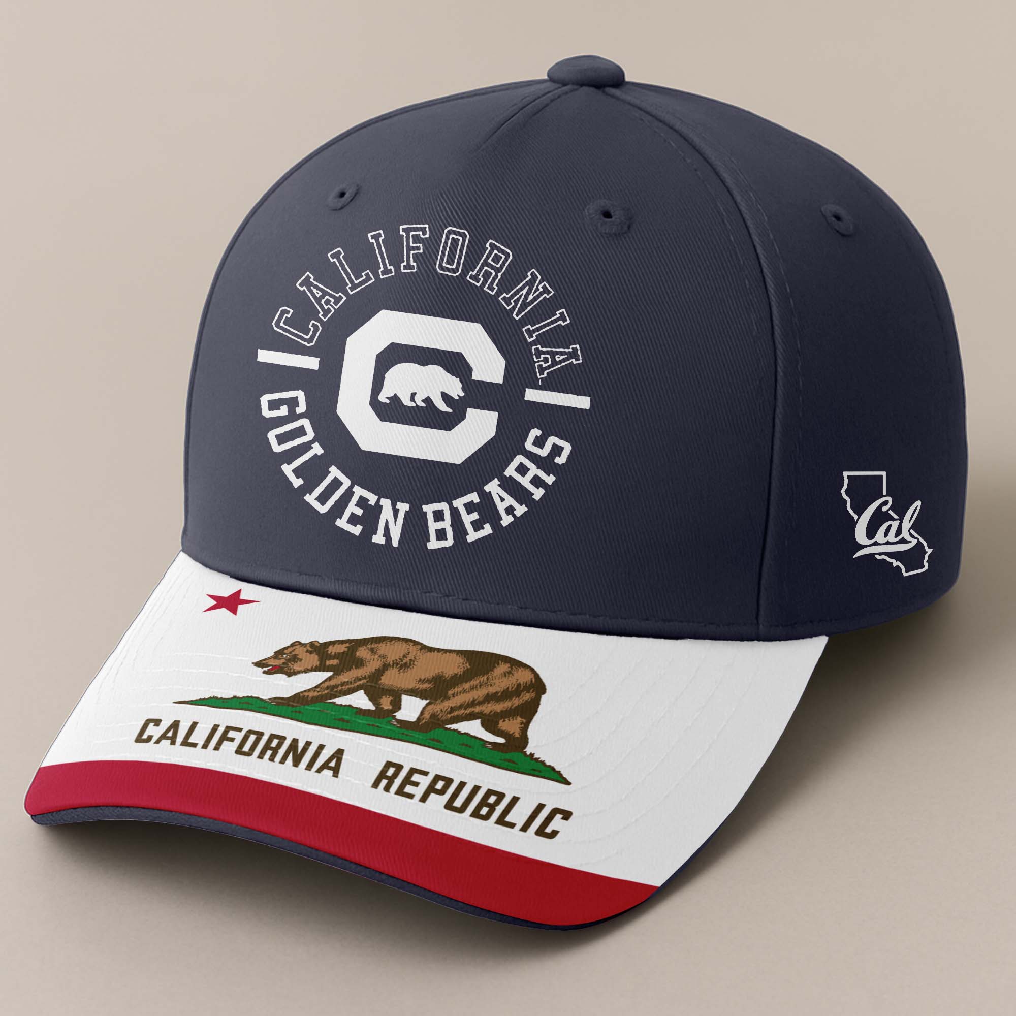 Cal Bears Embroidered and Printed Cap PT72399
