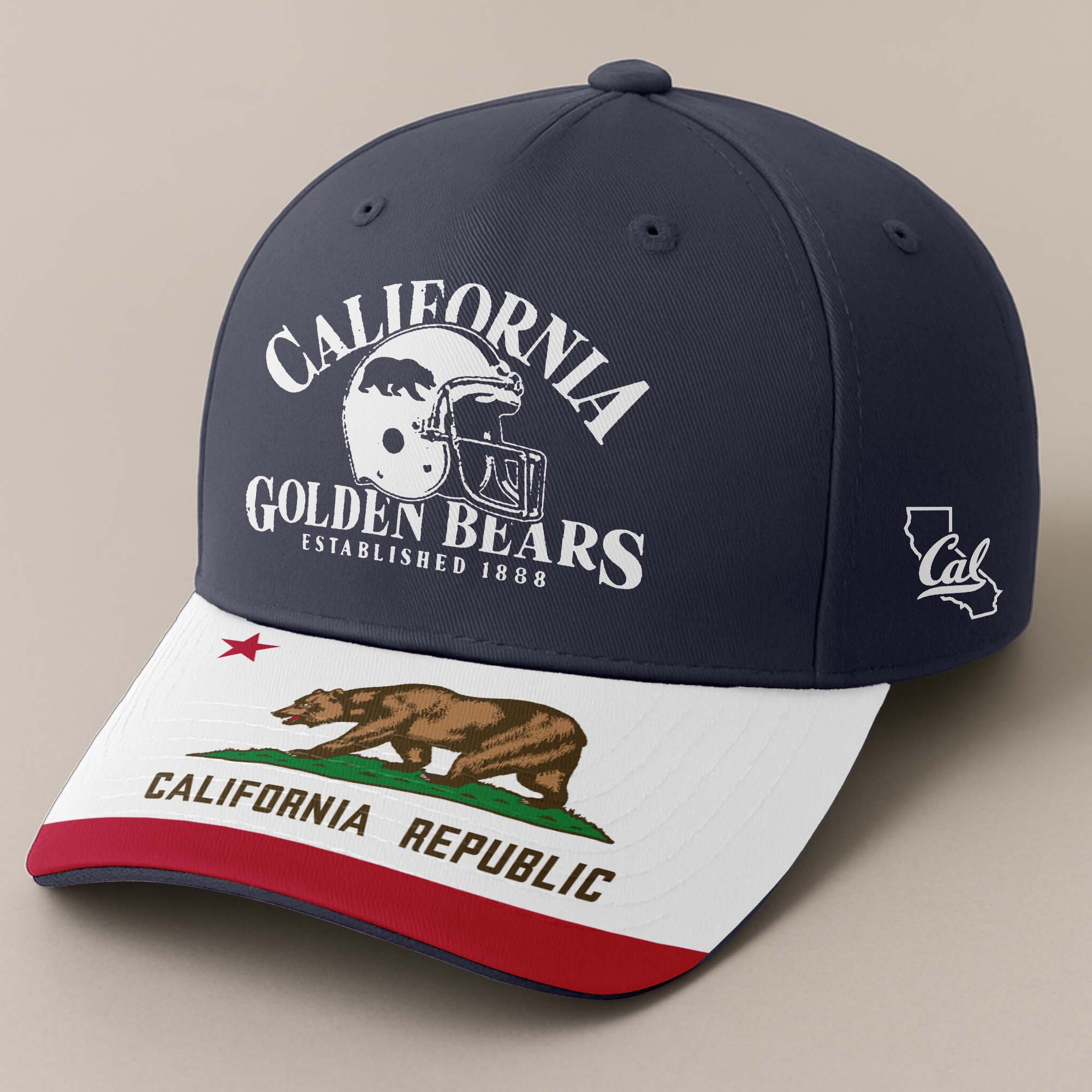 Cal Bears Embroidered and Printed Cap PT72402