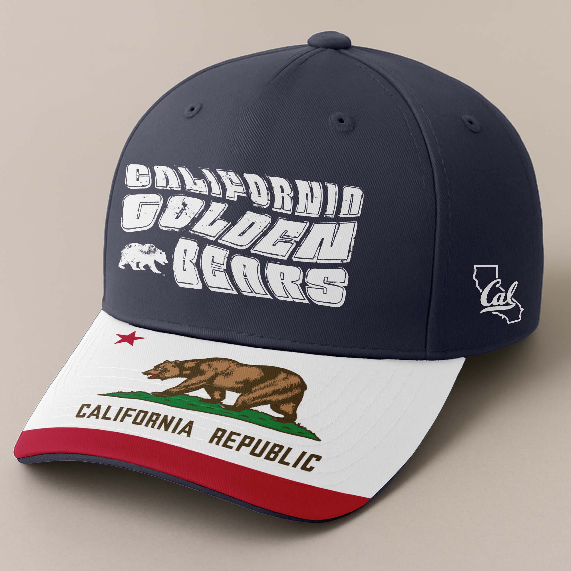 Cal Bears Embroidered and Printed Cap PT72403