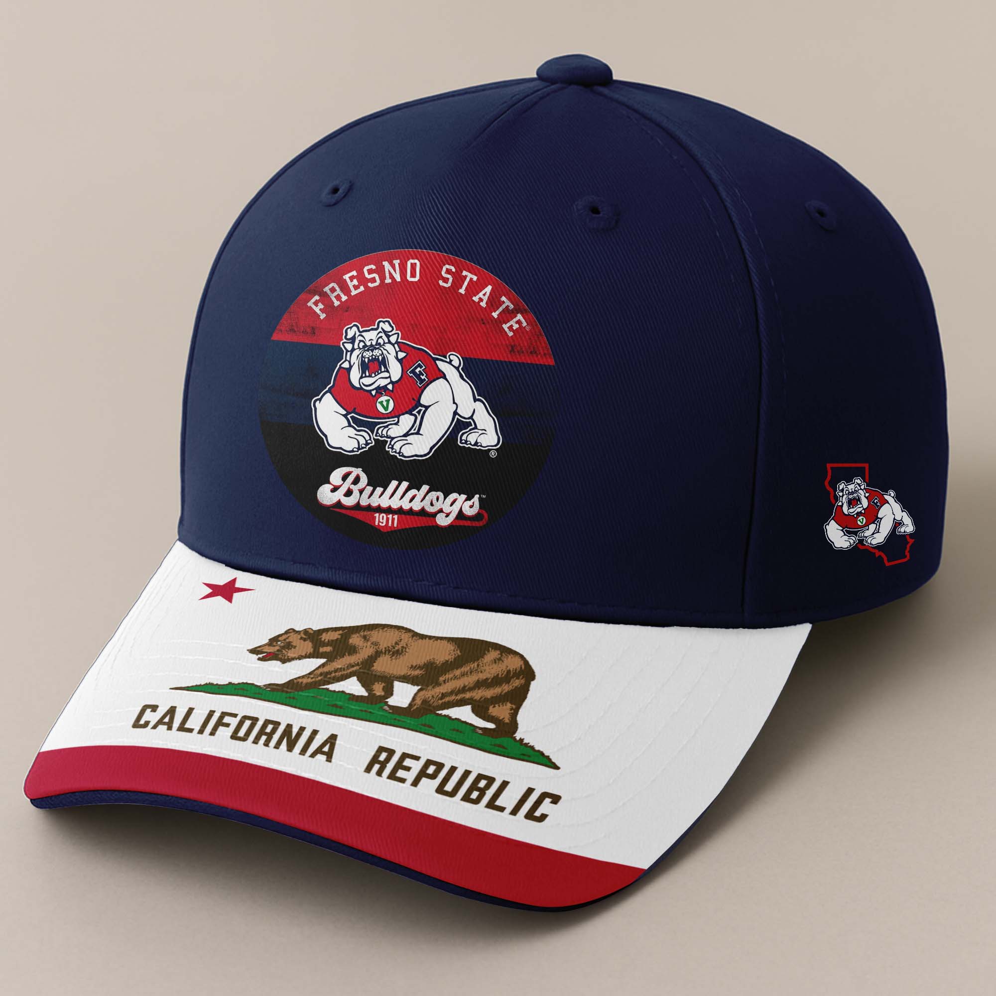 Fresno State Bulldogs football Embroidered and Printed Cap PT72406