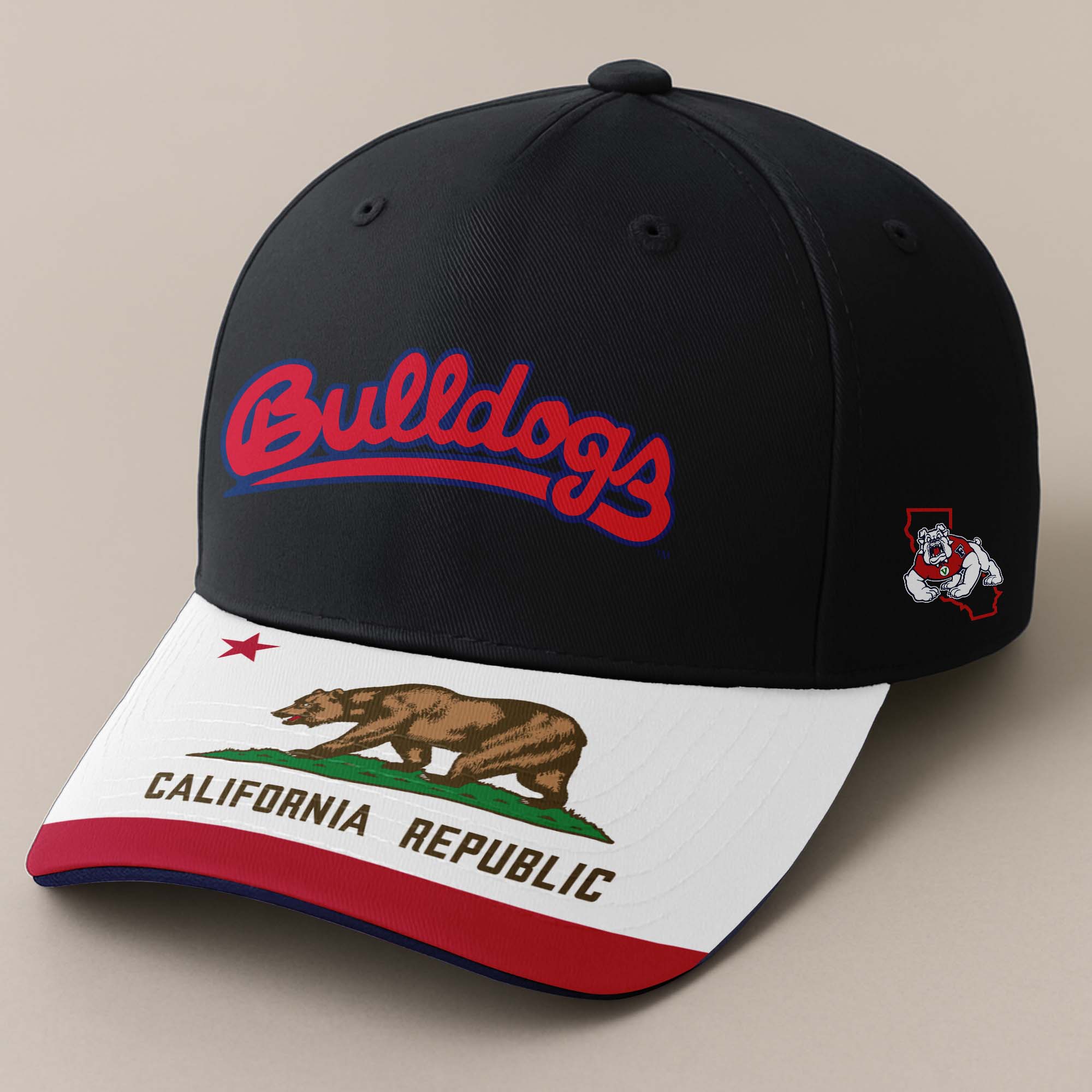 Fresno State Bulldogs football Embroidered and Printed Cap PT72407