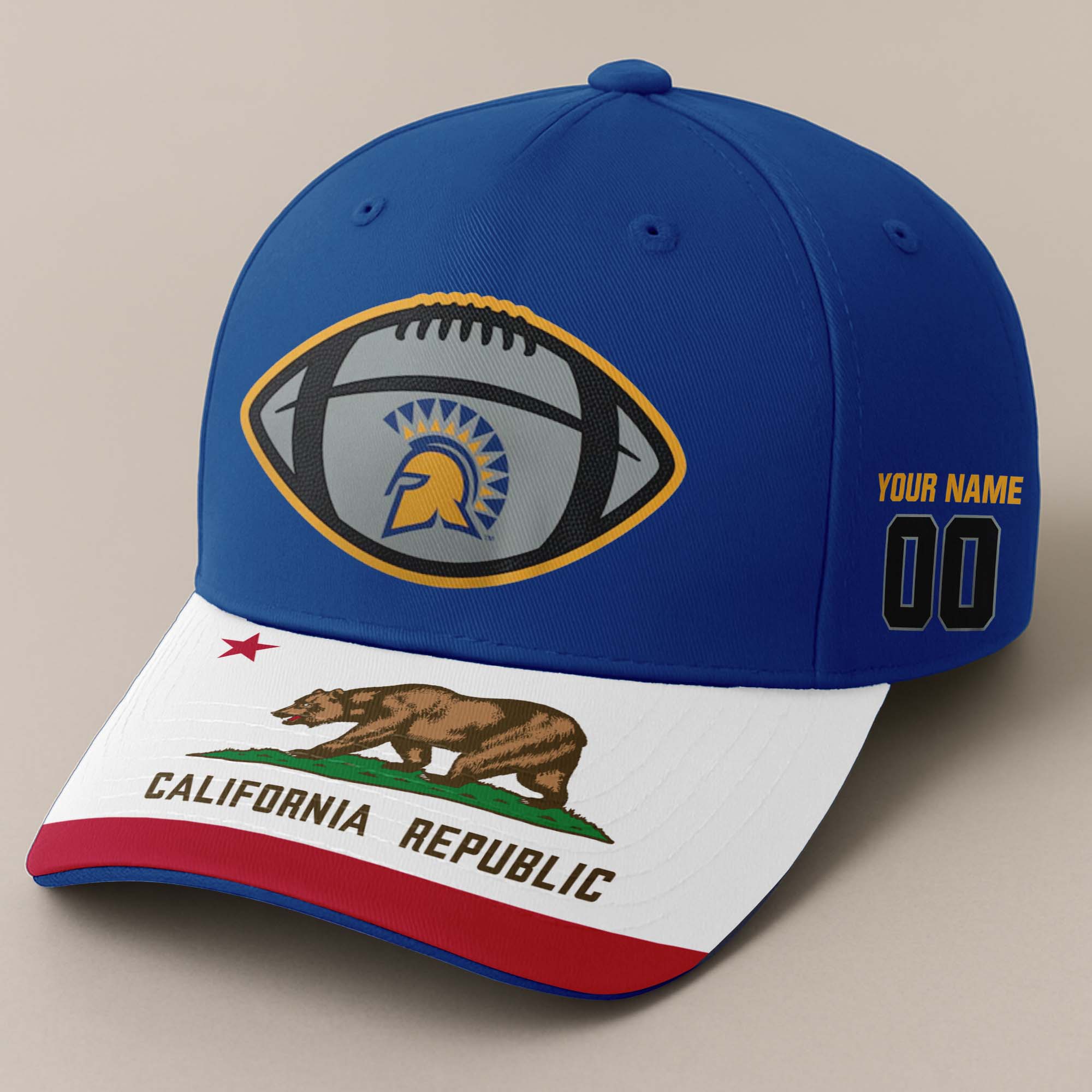 San Jose State Spartans Embroidered and Printed Cap PT72413