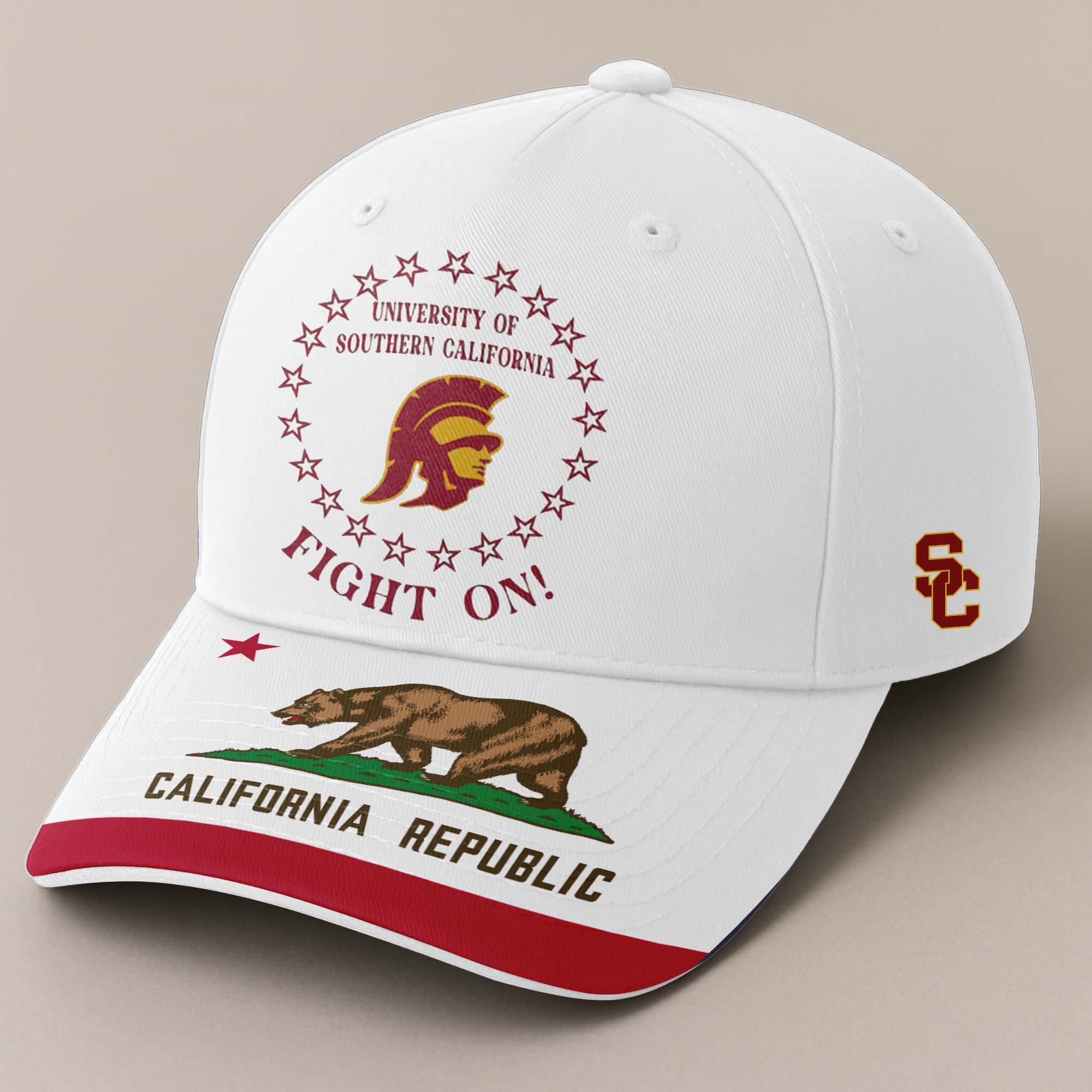 USC Trojans and Women of Troy Embroidered and Printed Cap PT72428