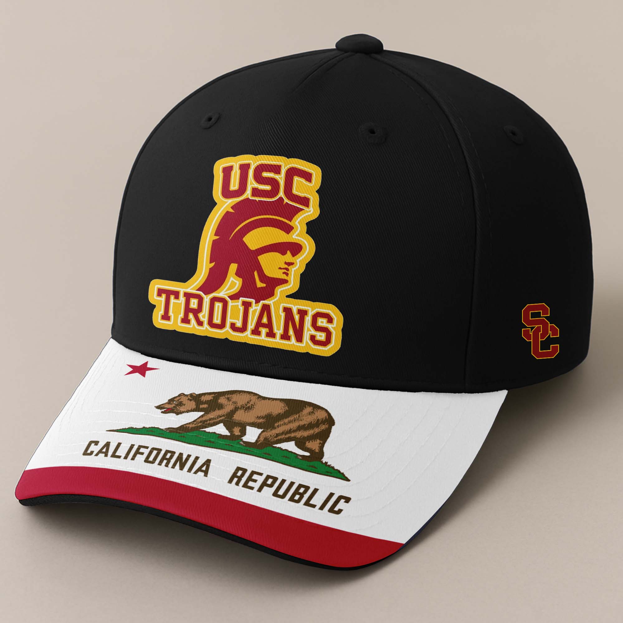 USC Trojans and Women of Troy Embroidered and Printed Cap PT72429