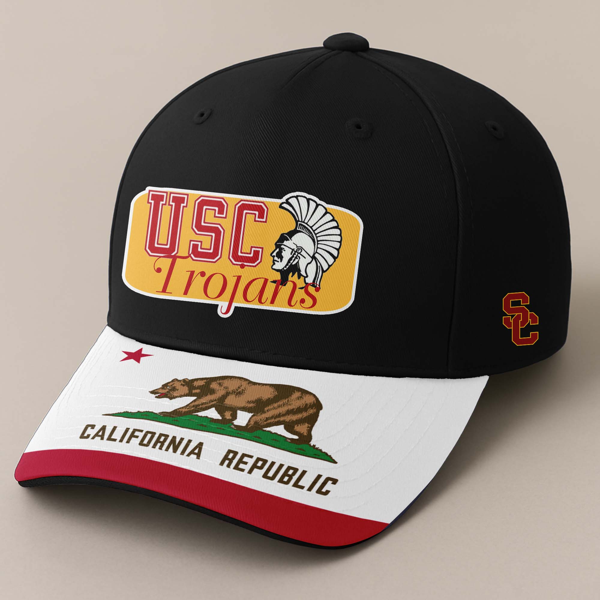 USC Trojans and Women of Troy Embroidered and Printed Cap PT72430
