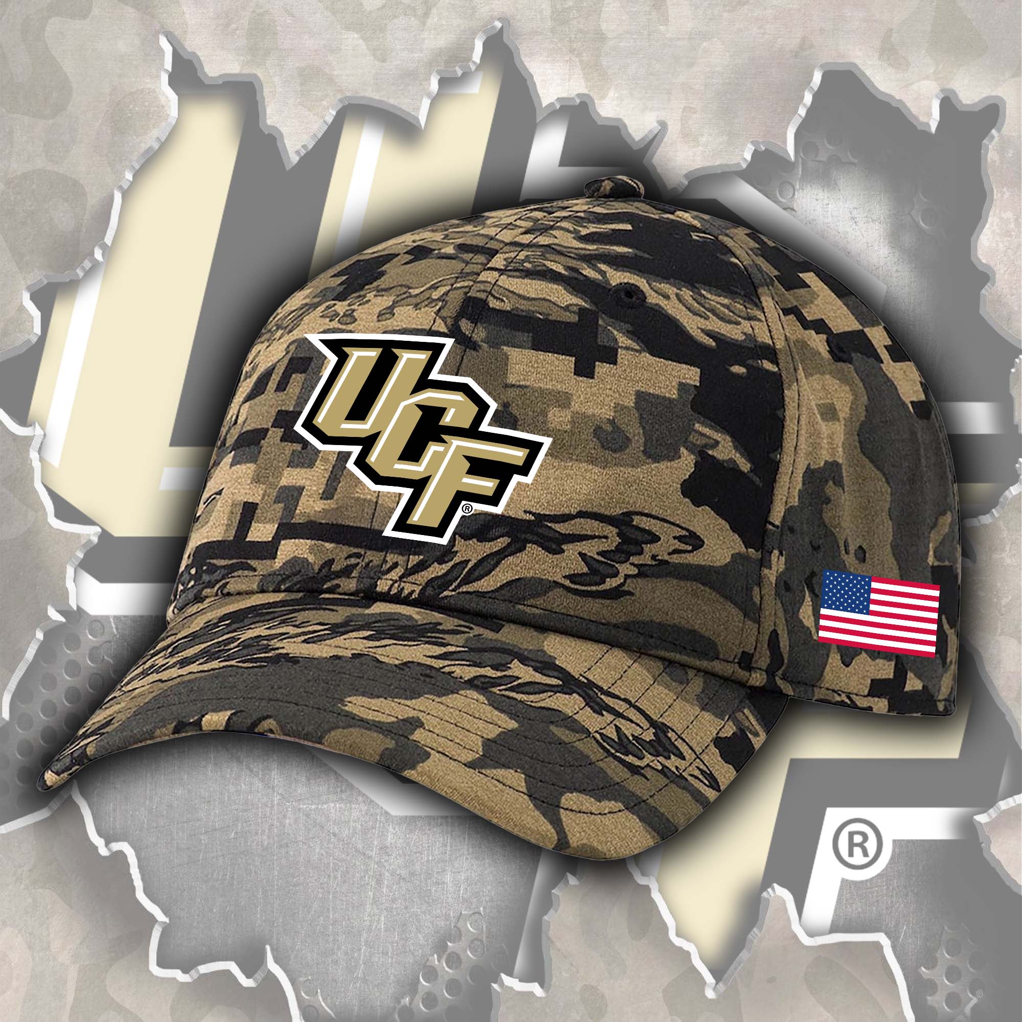 Central Florida Knights Embroidered and Printed Cap PT72459