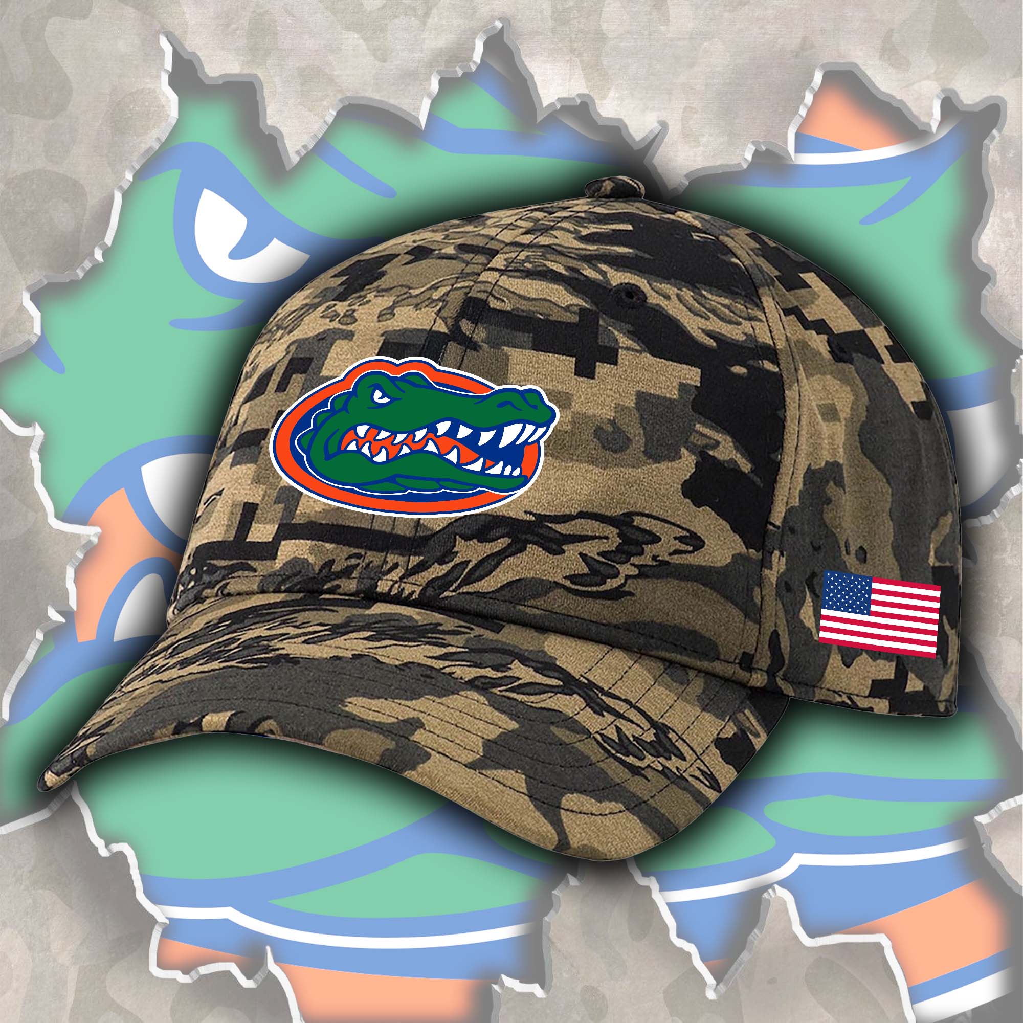 Florida Gators Embroidered and Printed Cap PT72465