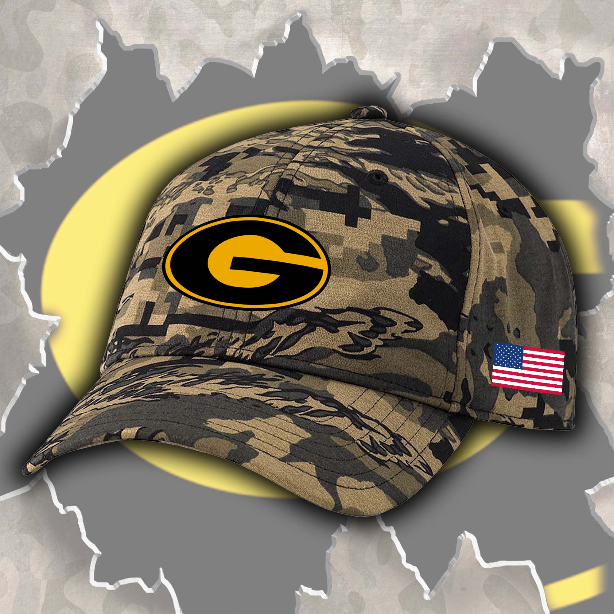 Grambling Tigers Embroidered and Printed Cap PT72469