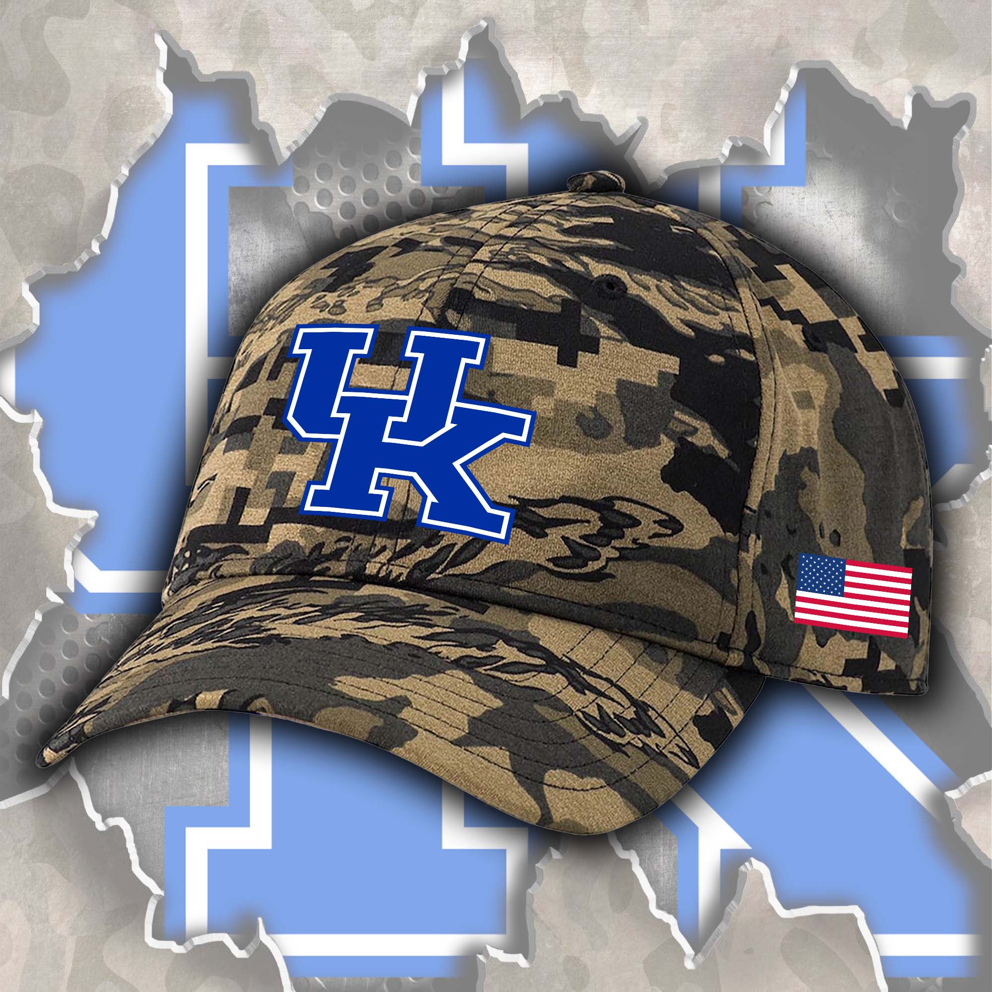 Kentucky Wildcats Embroidered and Printed Cap PT72477