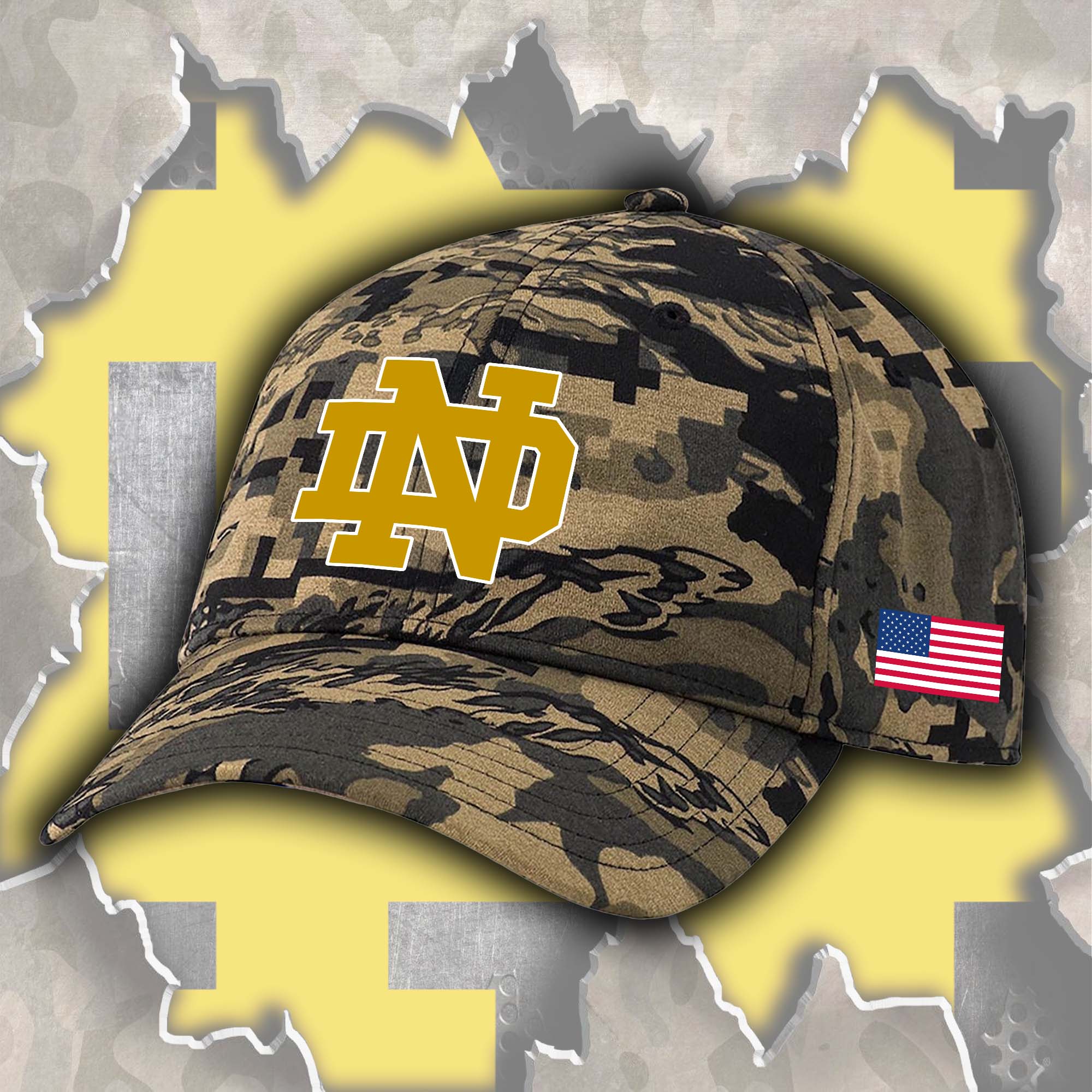 Notre Dame Fighting Irish Embroidered and Printed Cap PT72493