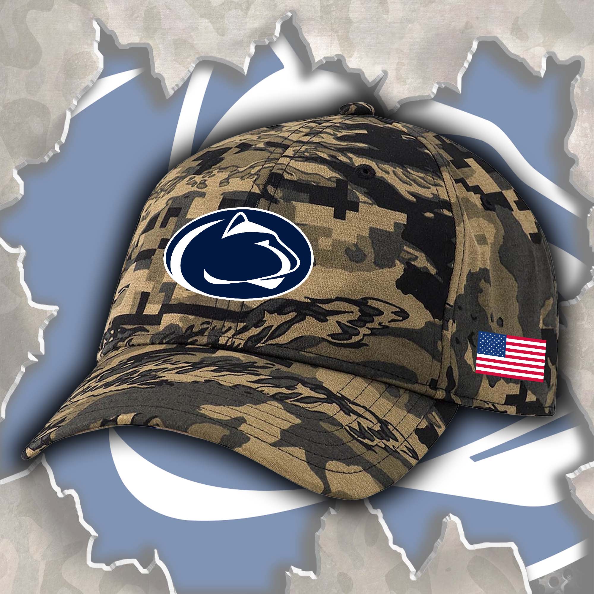 Penn State Nittany Lions Embroidered and Printed Cap PT72499