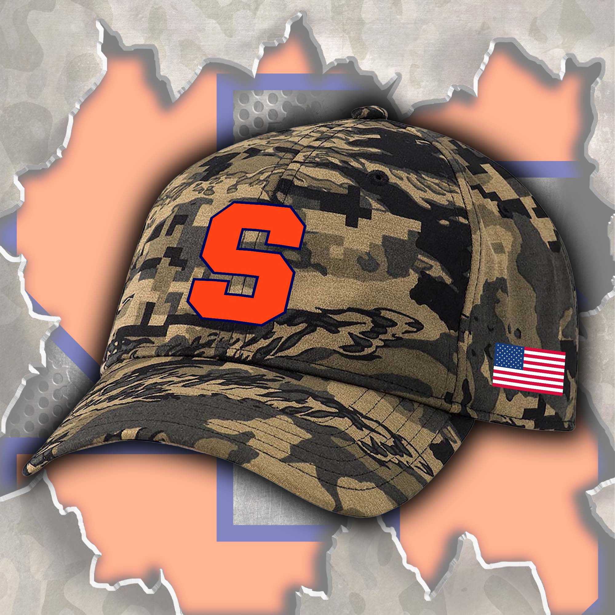 Syracuse Orange Embroidered and Printed Cap PT72506
