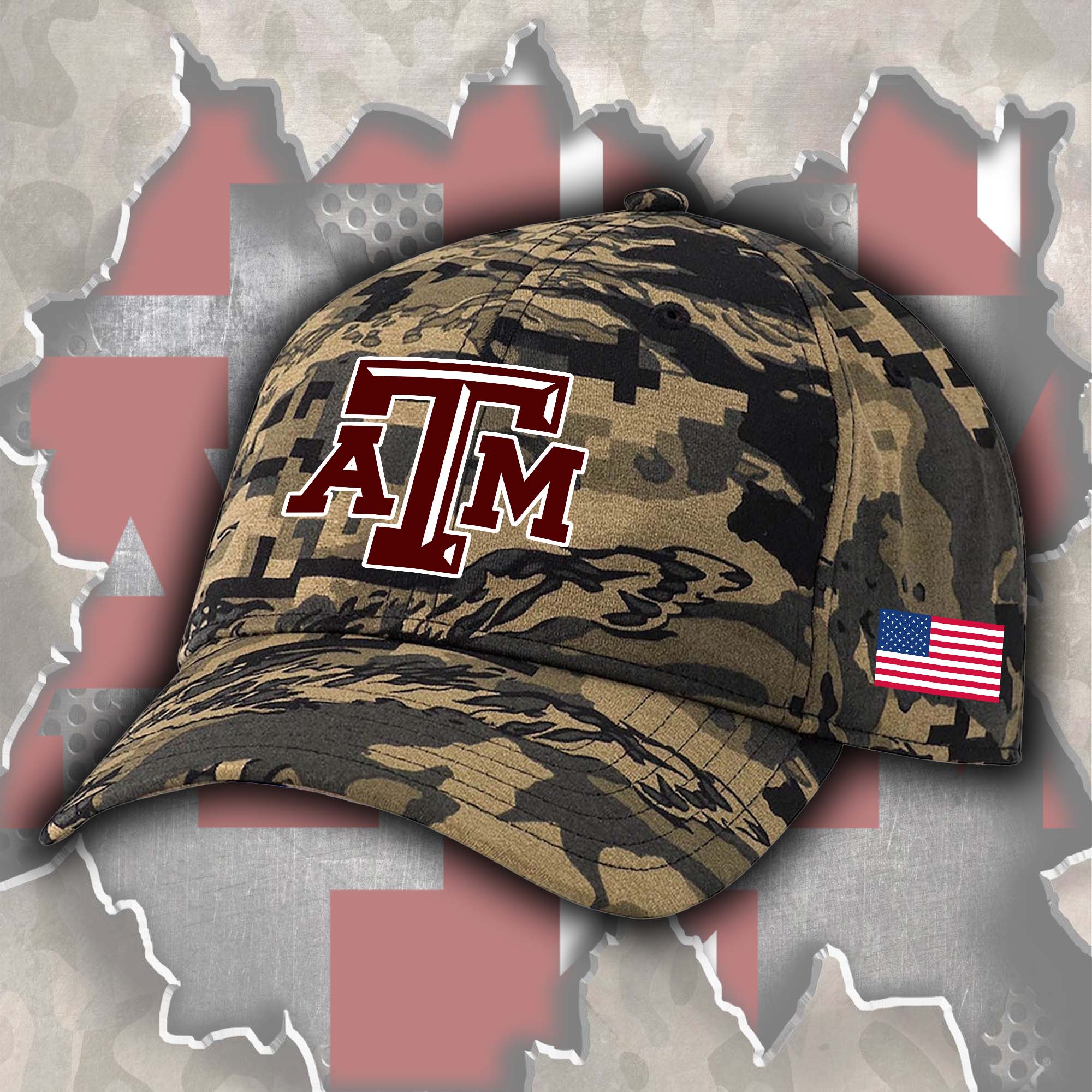 Texas A&M Aggies Embroidered and Printed Cap PT72508