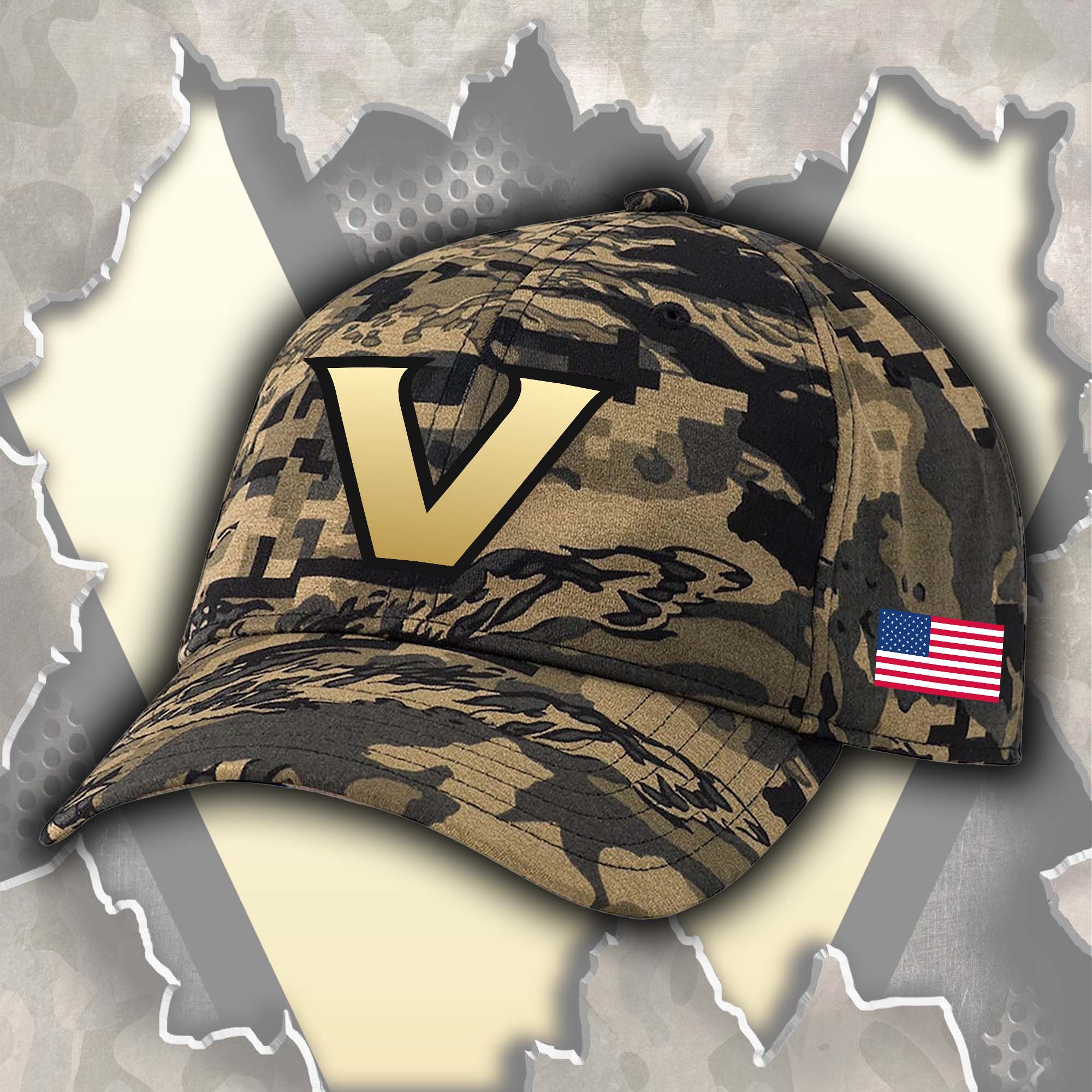 Vanderbilt Commodores Embroidered and Printed Cap PT72514