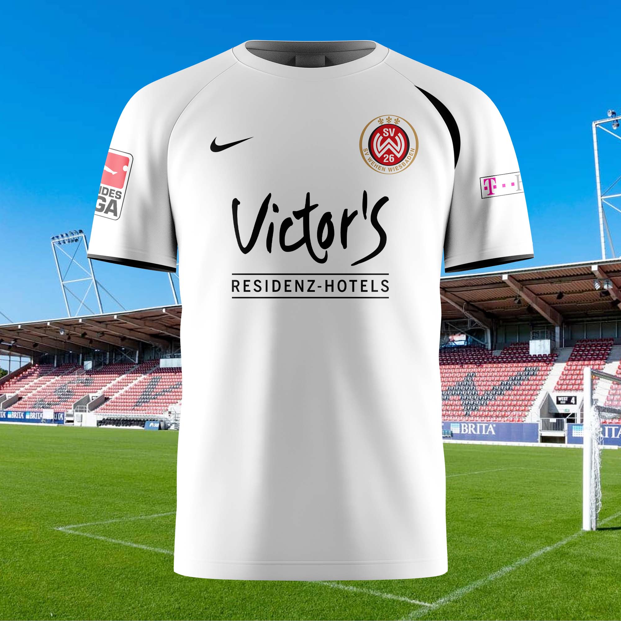 Wehen Wiesbaden 2008-09 Away Kit Retro Shirt PT72445