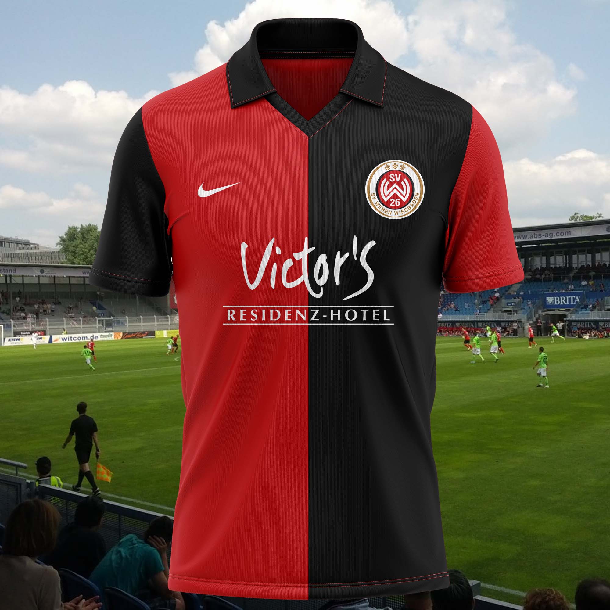 Wehen Wiesbaden 2008-09 Home Kit Retro Shirt PT72446