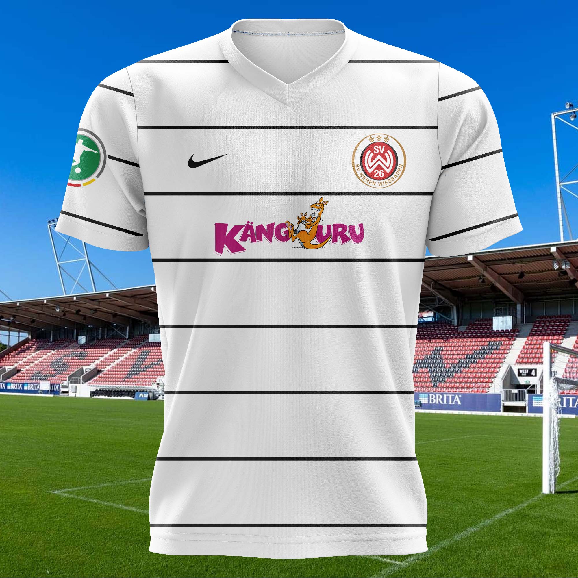 Wehen Wiesbaden 2010-11 Away Kit Retro Shirt PT72448