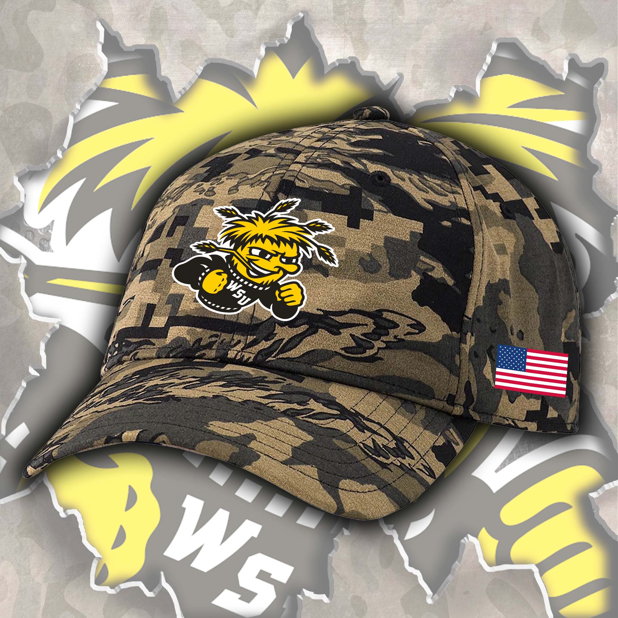 Wichita State Shockers Embroidered and Printed Cap PT72520