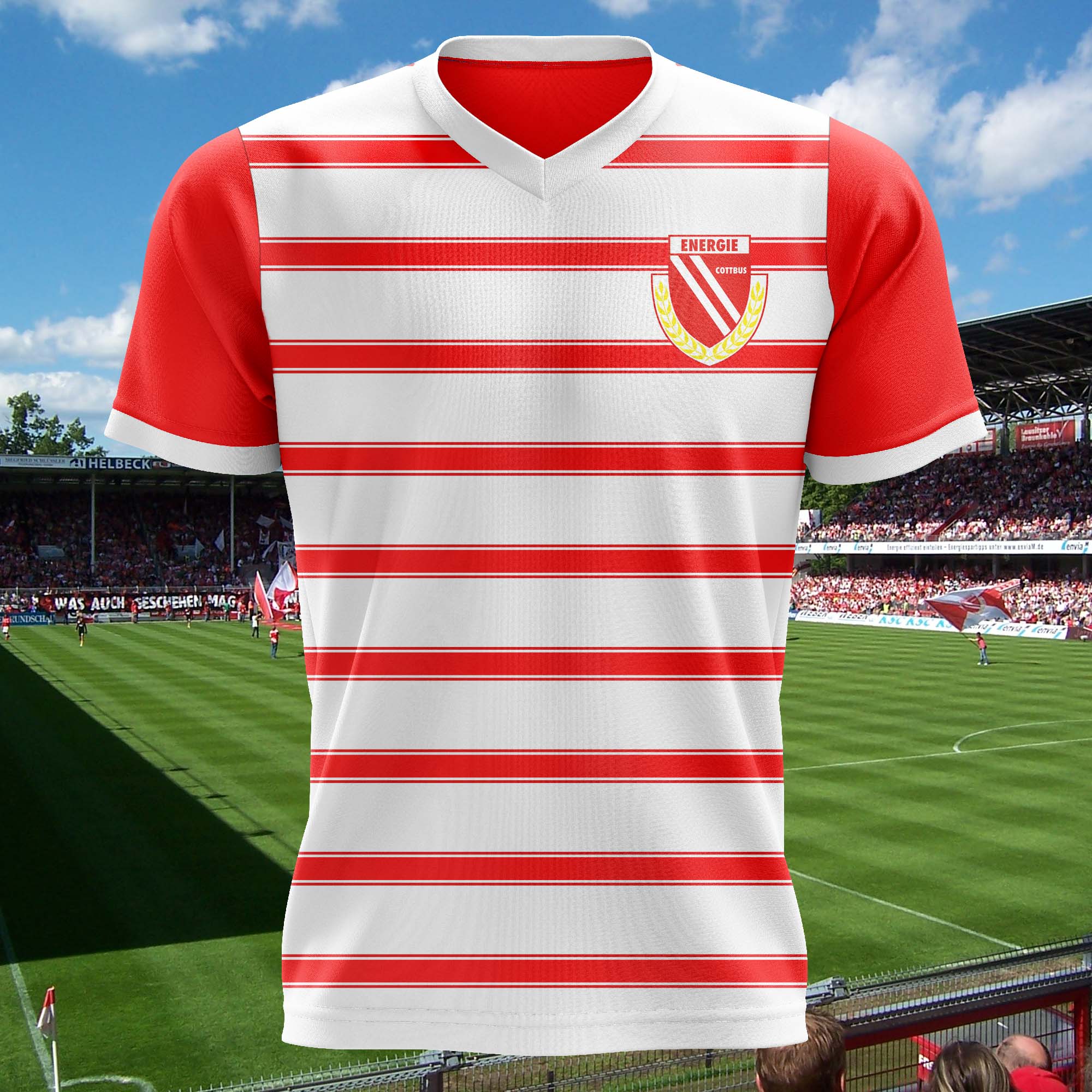 Energie Cottbus 1988-89 Home Kit Retro Shirt PT72523