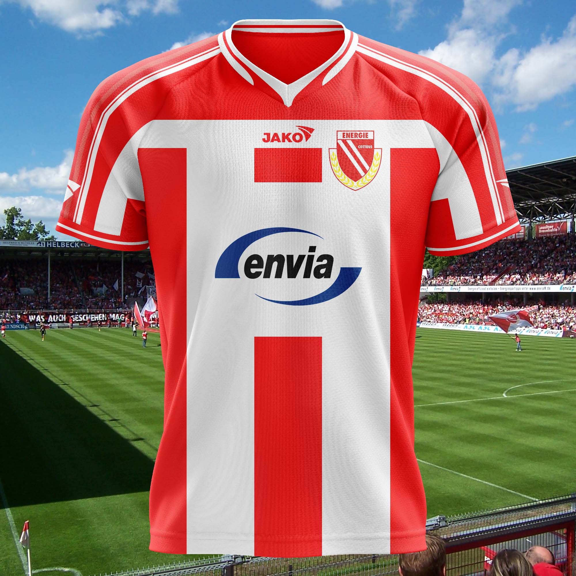 Energie Cottbus 2001-02 Home Kit Retro Shirt PT72528