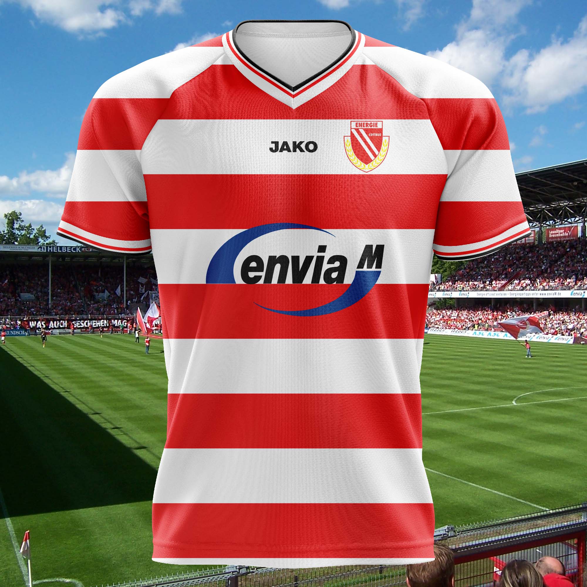 Energie Cottbus 2003-04 Home Kit Retro Shirt PT72530