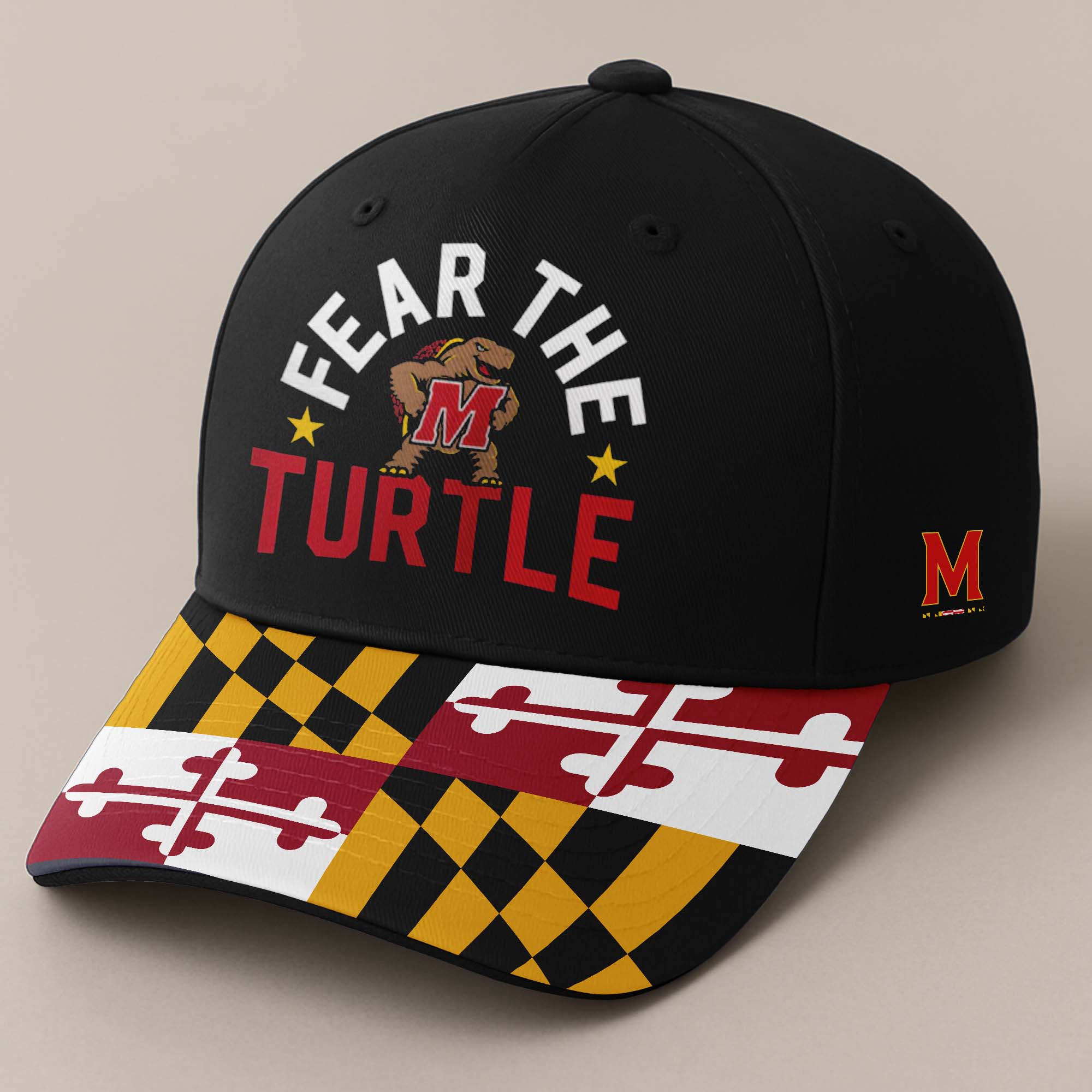 Maryland Terrapins Hometown Embroidered and Printed Cap PT72550
