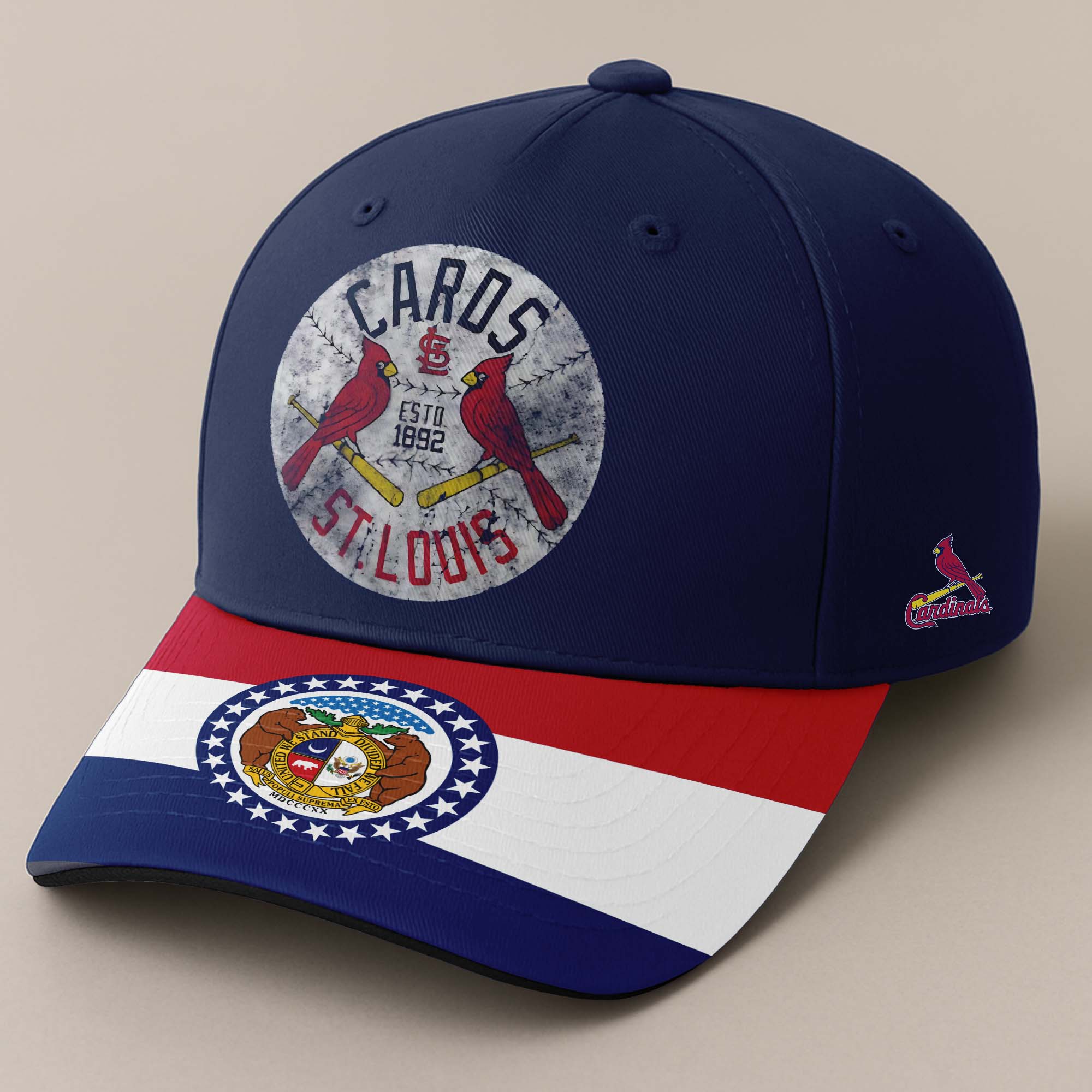 St. Louis Cardinals Hometown Embroidered and Printed Cap PT72557