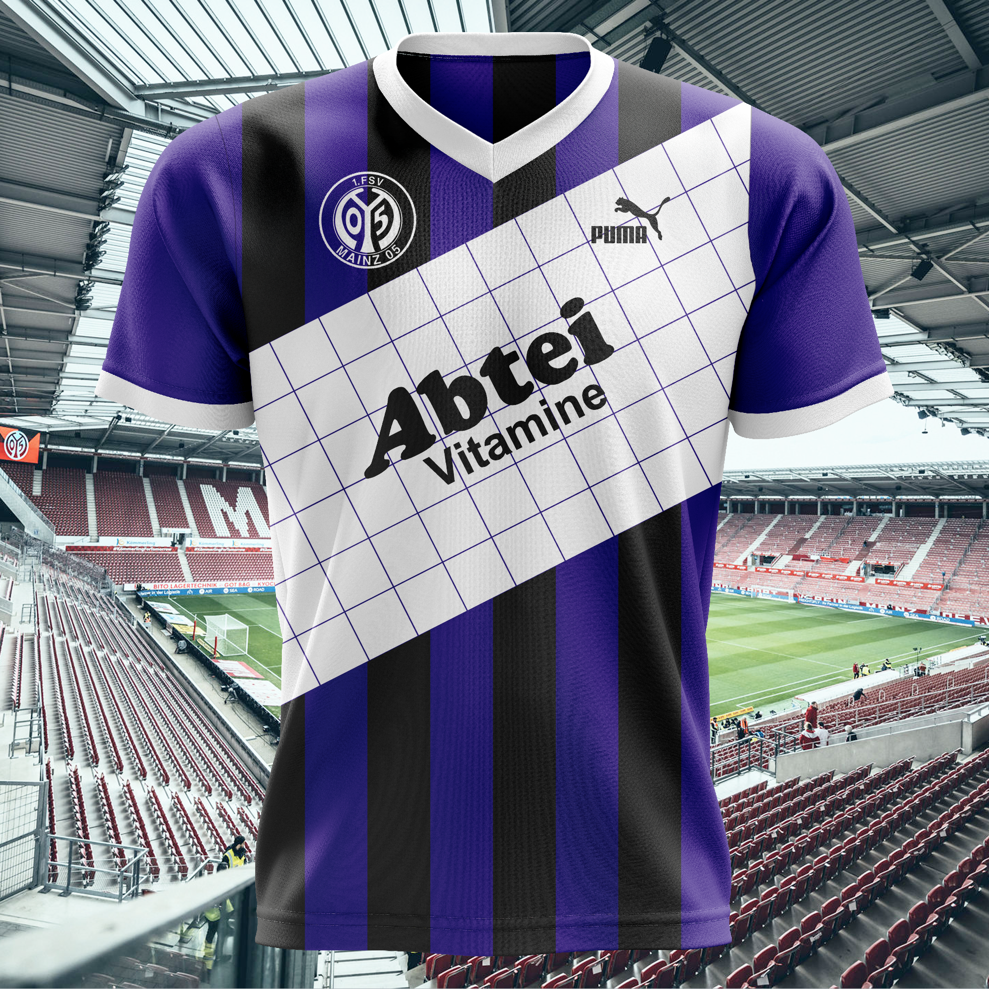 1. FSV Mainz 05 - Trikotsammler Martin Oster Retro Shirt PT72560