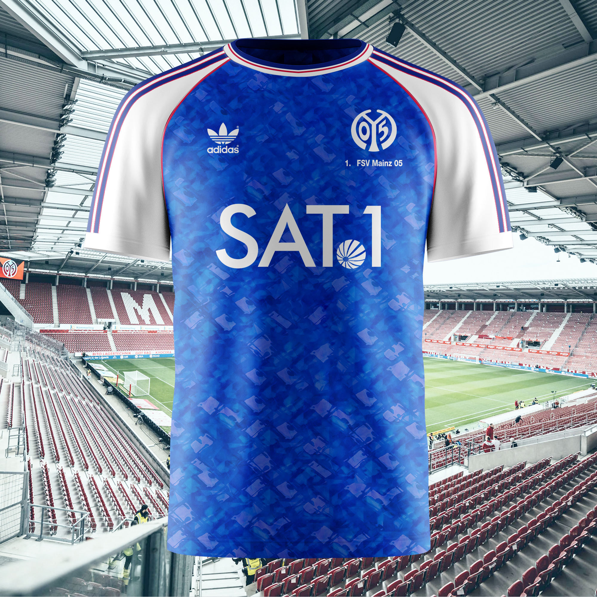 1. FSV Mainz 05 1990-92 TEMPLATE ORIGINAL Retro Shirt PT72561