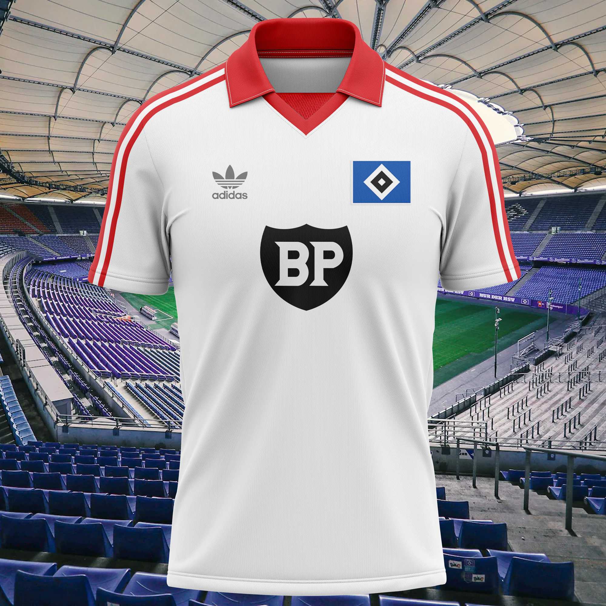 Hamburger SV 1979-80 Home Kit Retro Shirt PT58364