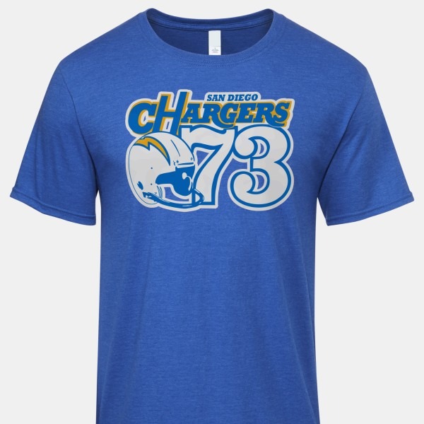 1973 Vintage San Diego Chargers T-Shirt PT72913