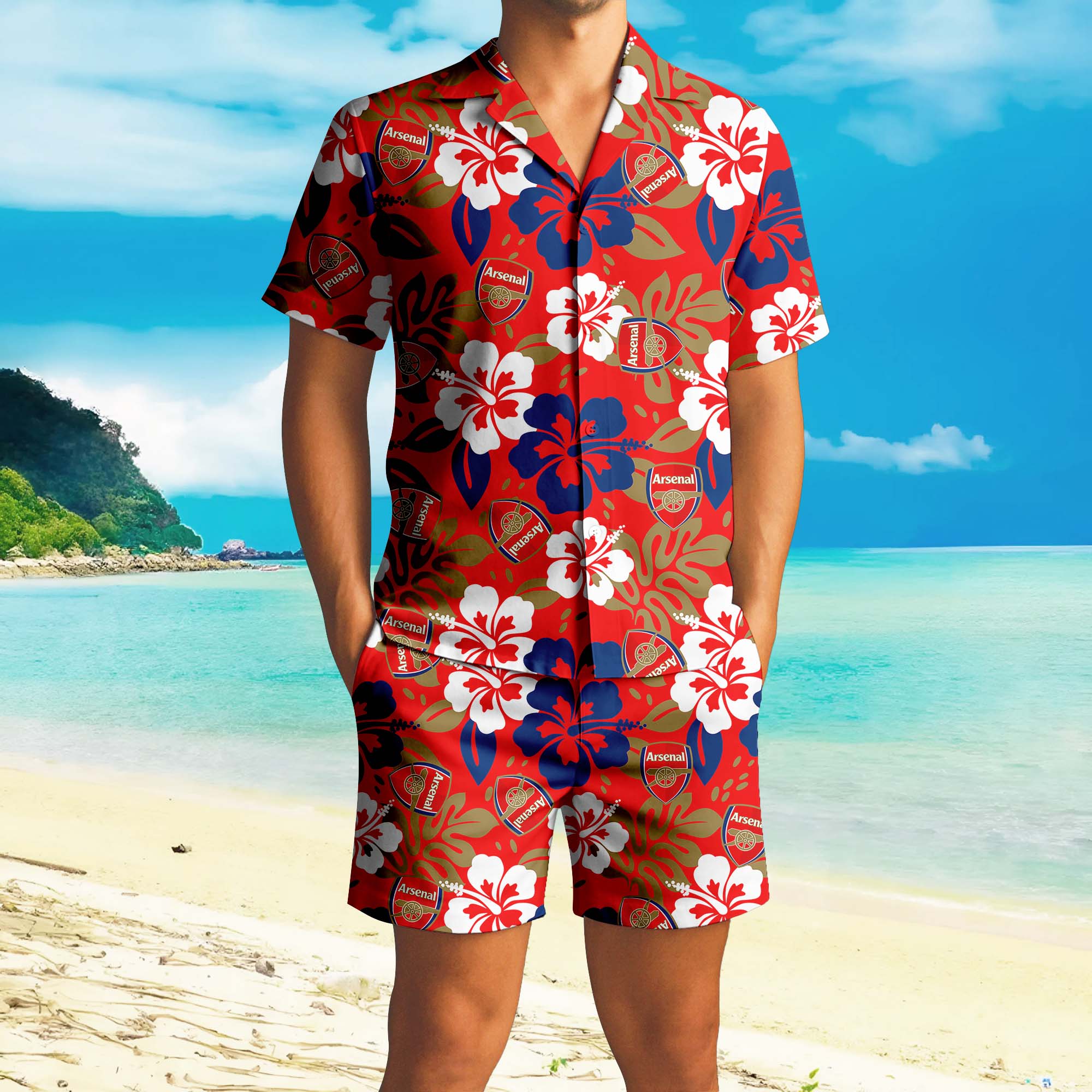 Hawaiian Pattern Premier League Shirt+Short PT72843
