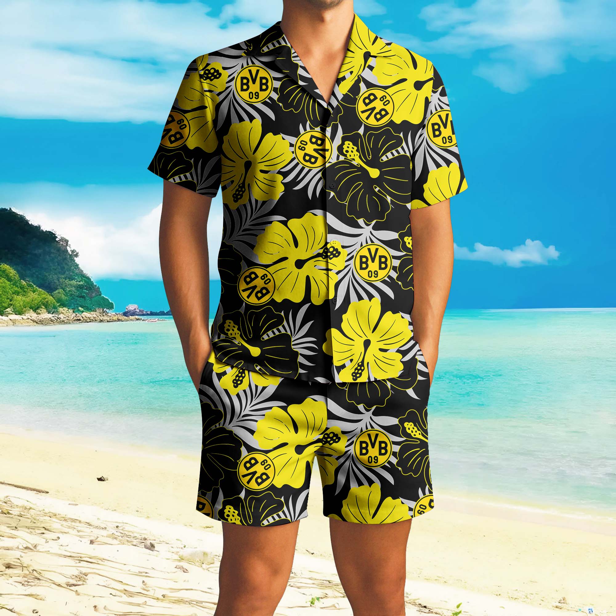 Hawaiian Pattern Bundesliga Shirt+Short PT72869