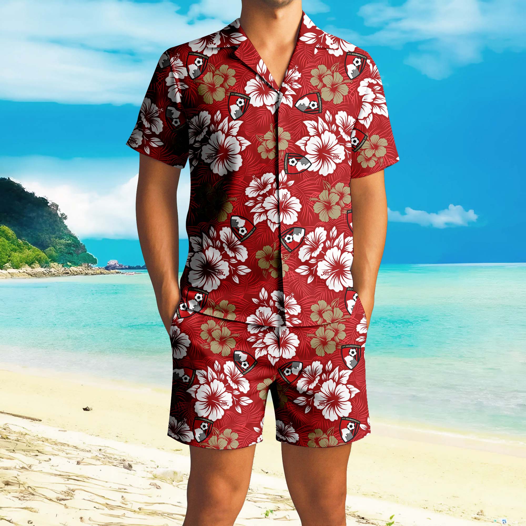 Hawaiian Pattern Premier League Shirt+Short PT72845