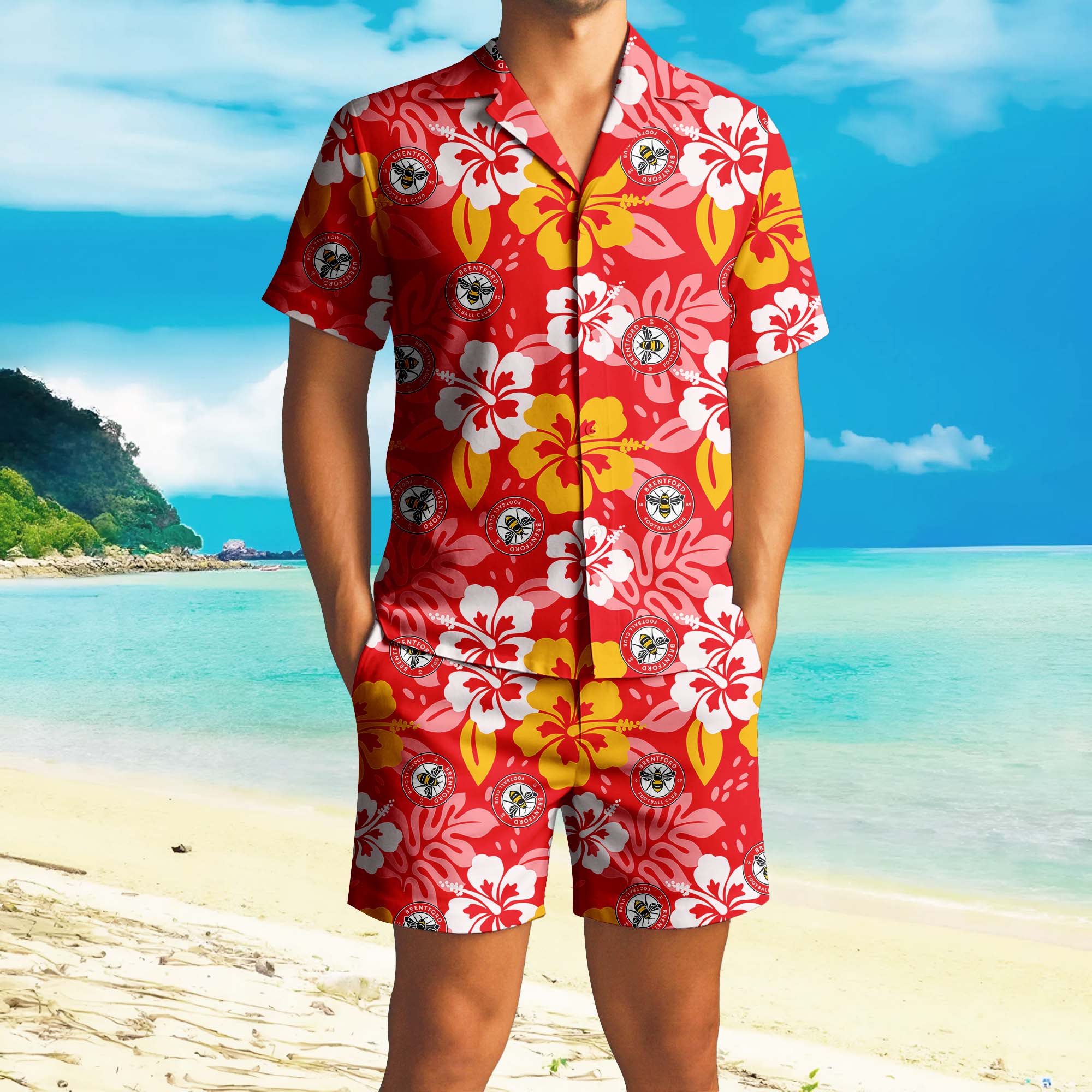 Hawaiian Pattern Premier League Shirt+Short PT72846