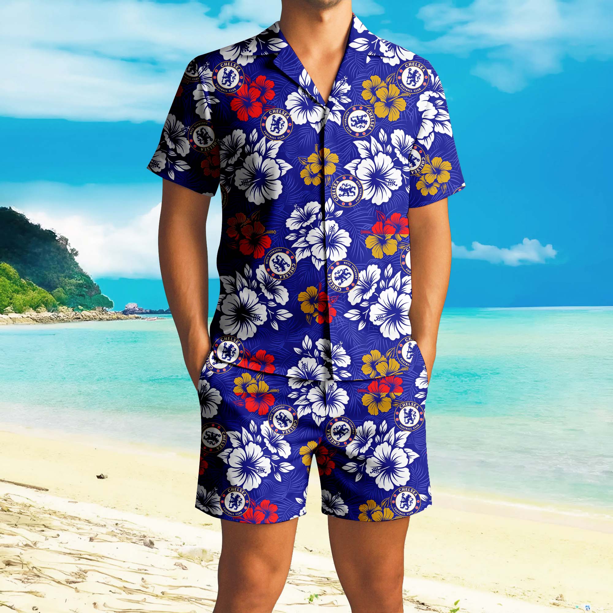 Hawaiian Pattern Premier League Shirt+Short PT72849