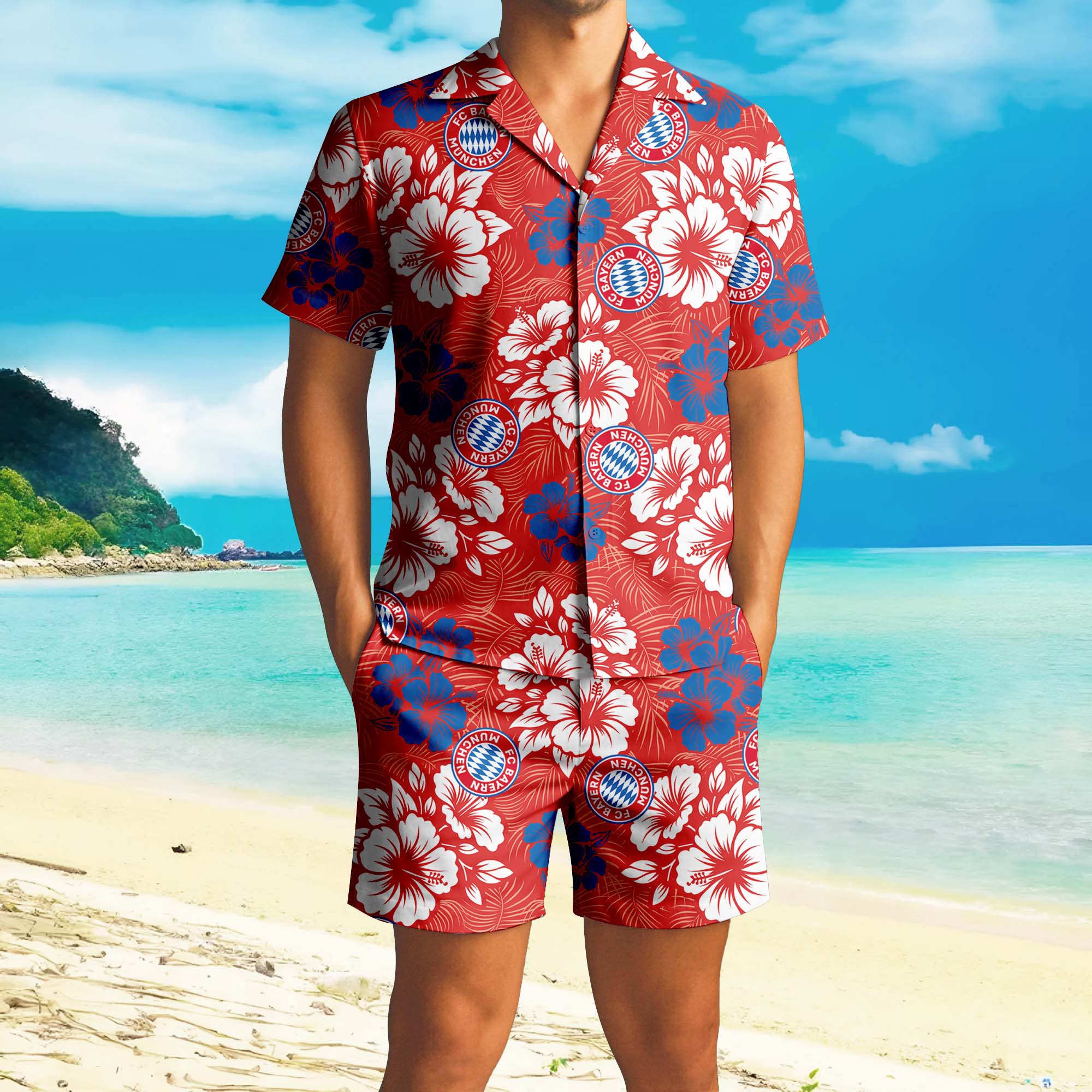 Hawaiian Pattern Bundesliga Shirt+Short PT72873