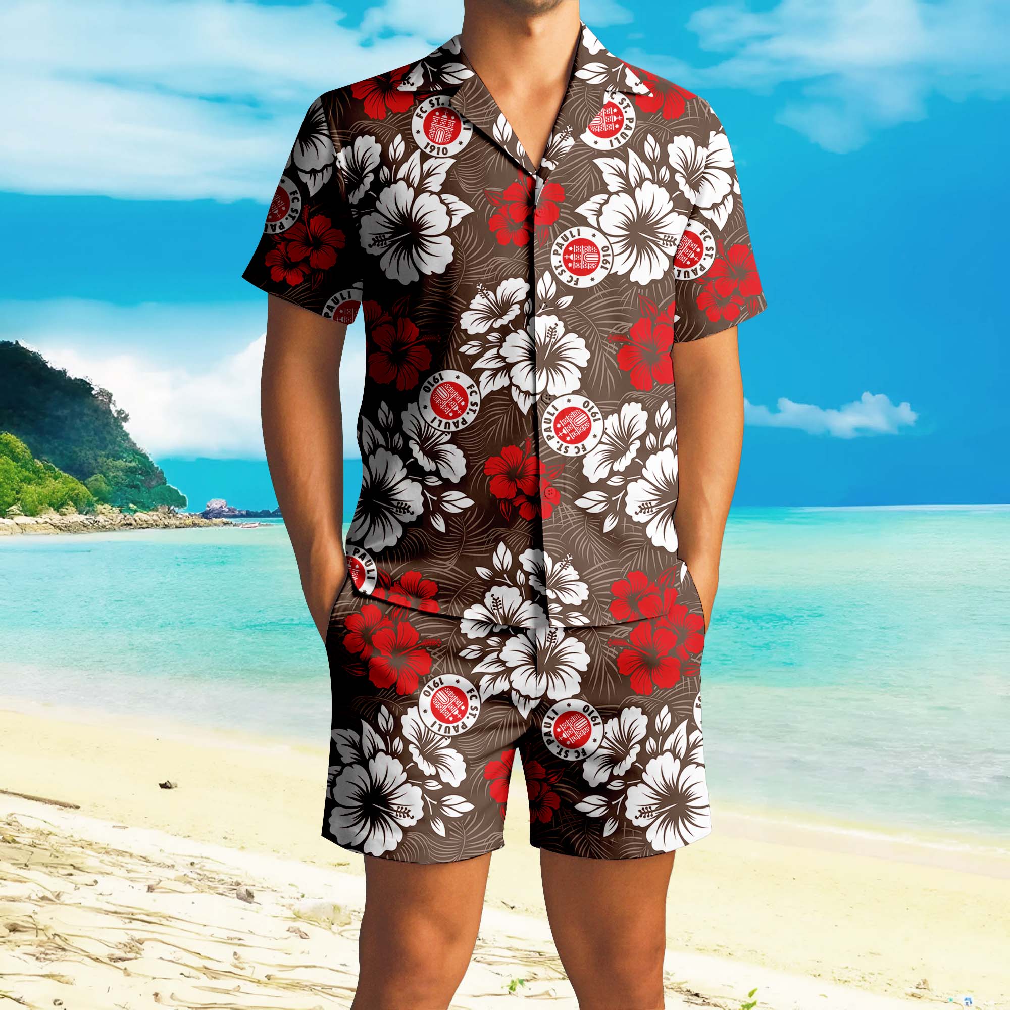 Hawaiian Pattern Bundesliga Shirt+Short PT72874