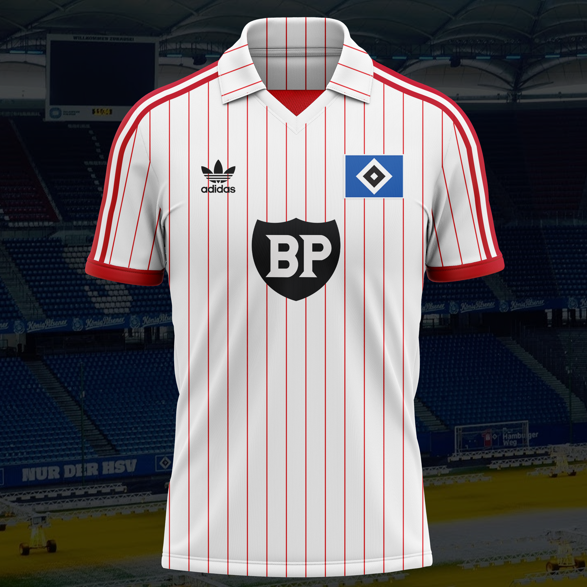 Hamburger SV 1982-1983 Home Kit Retro Shirt PT57427
