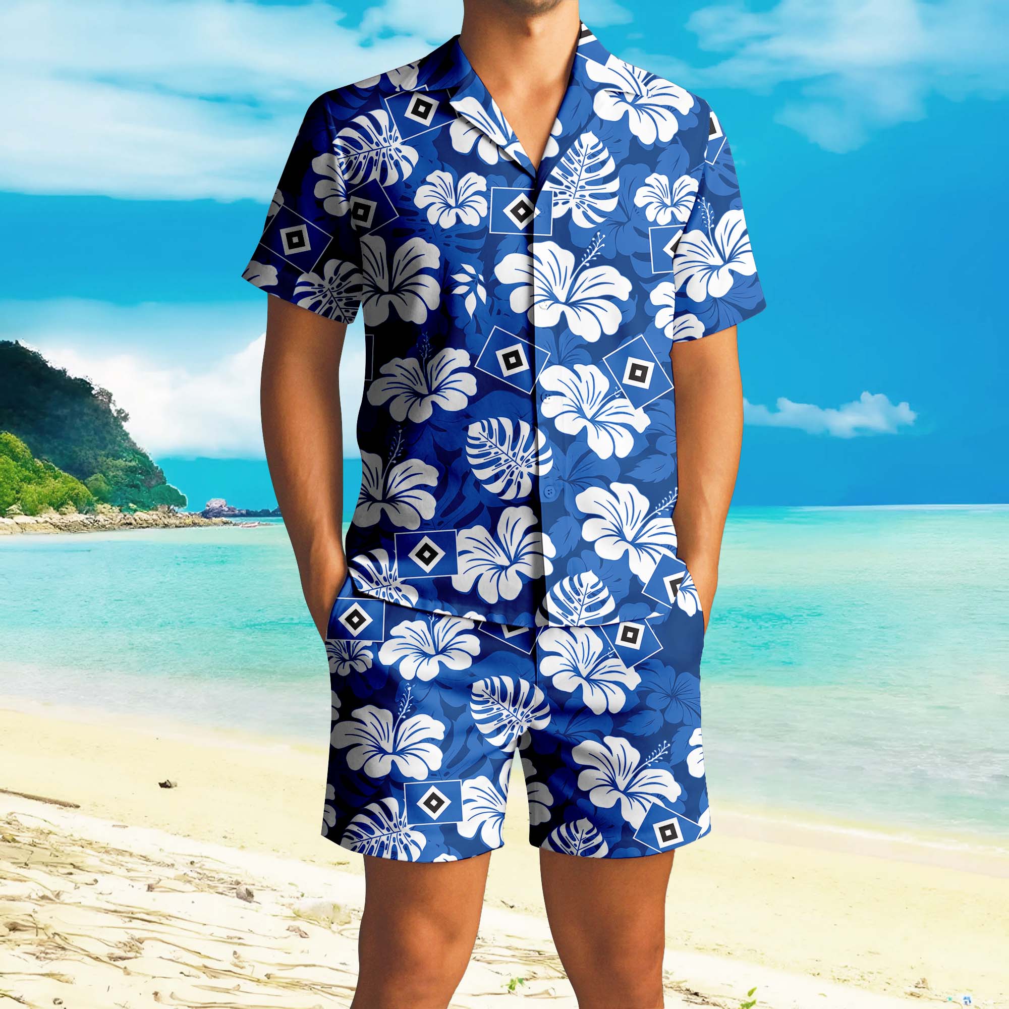 Hawaiian Pattern Bundesliga Shirt+Short PT72875